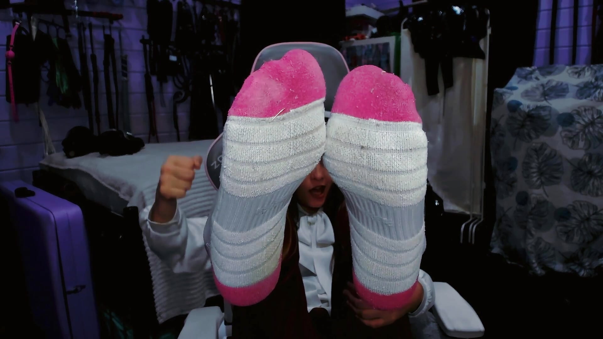 Dirty socks fetish - video by Stroynyash cam model