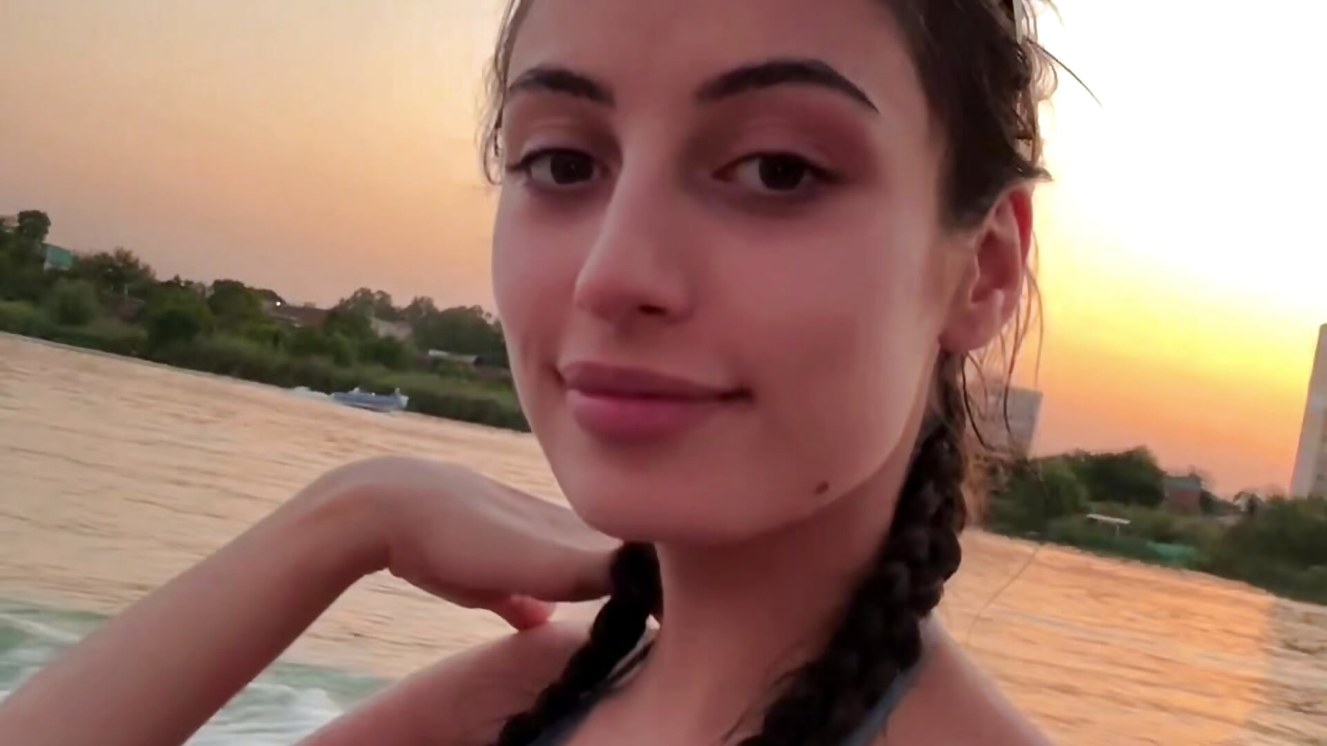 sunset on the river - video by Melanie_Angel cam model