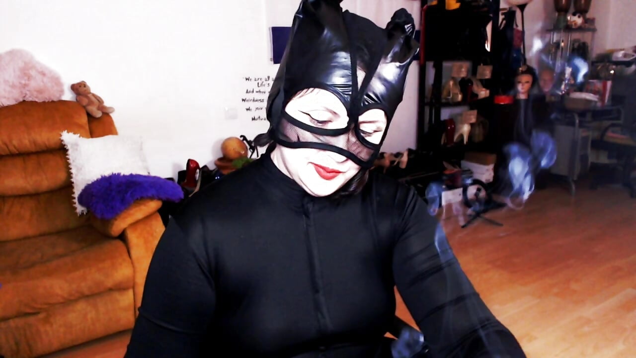 #StripOrTreat #Halloween #catwoman #smoking