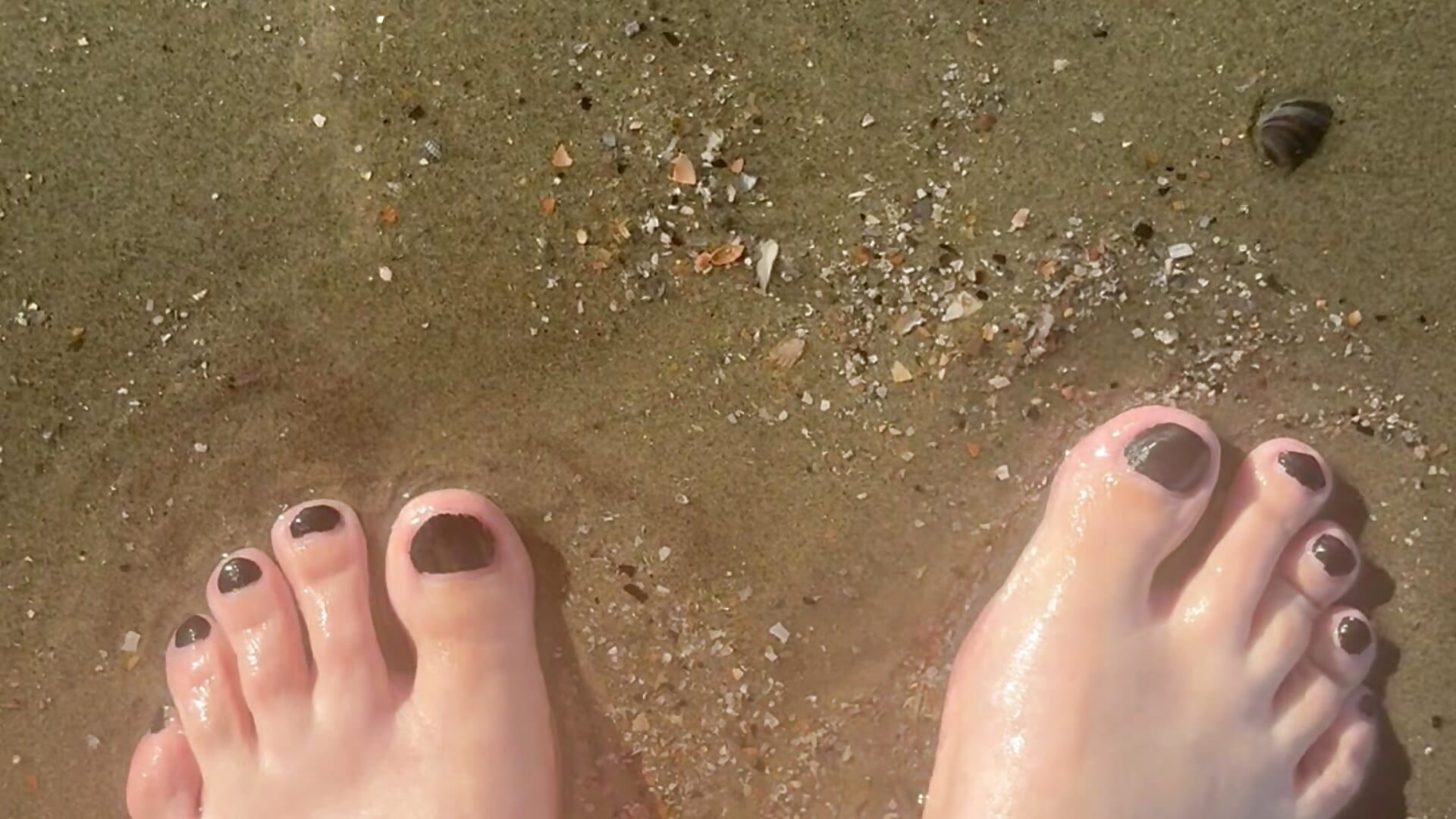 Beach walking on steps of empress Imperatriza