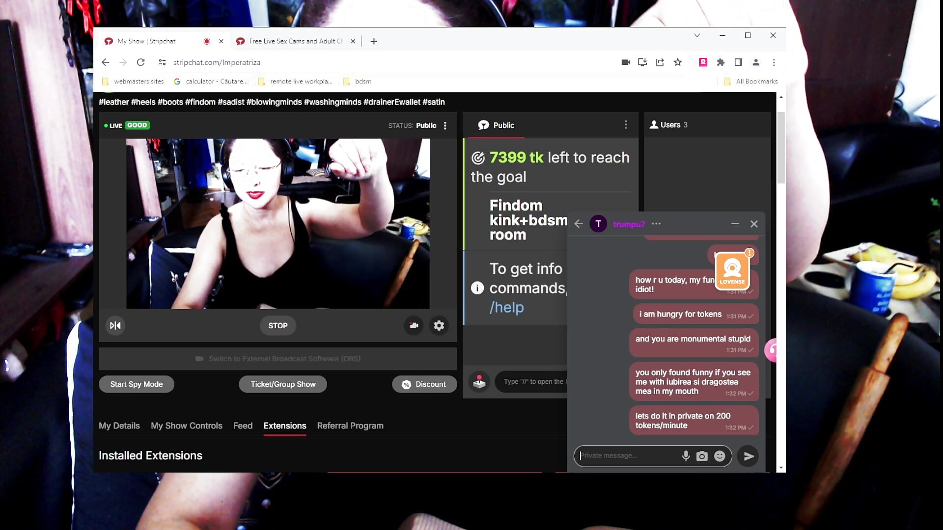 Good morning, my monumental provider of tokens! I am ready to make you laught, poor soul!– Imperatriza kameramodell videója