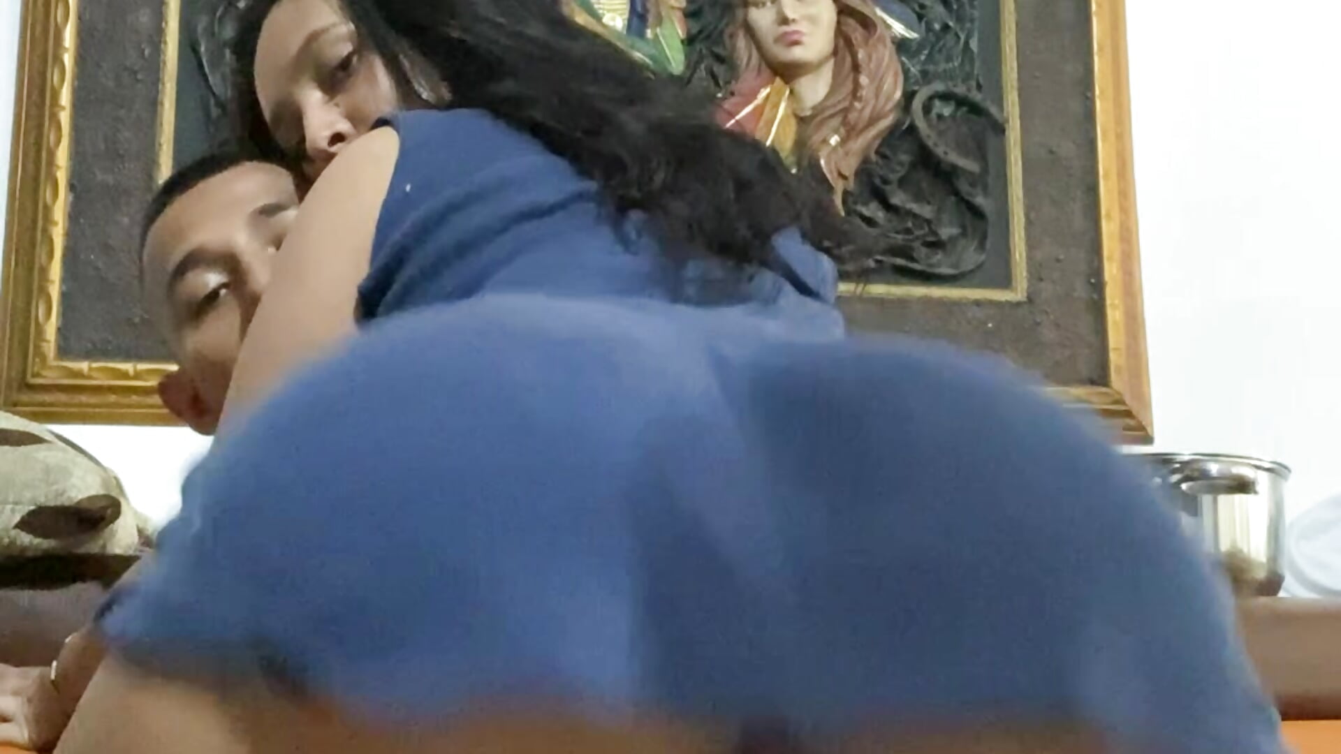 Teasing my boy twerking in his lap 🤤 - video by twohornys cam model