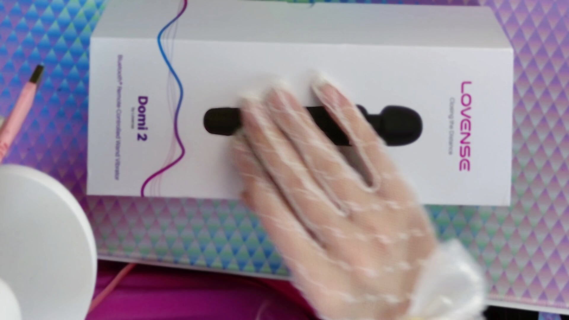 Sexy ASMR unpacking my Domi2 gift - video by Goddess_VerdgyVi cam model