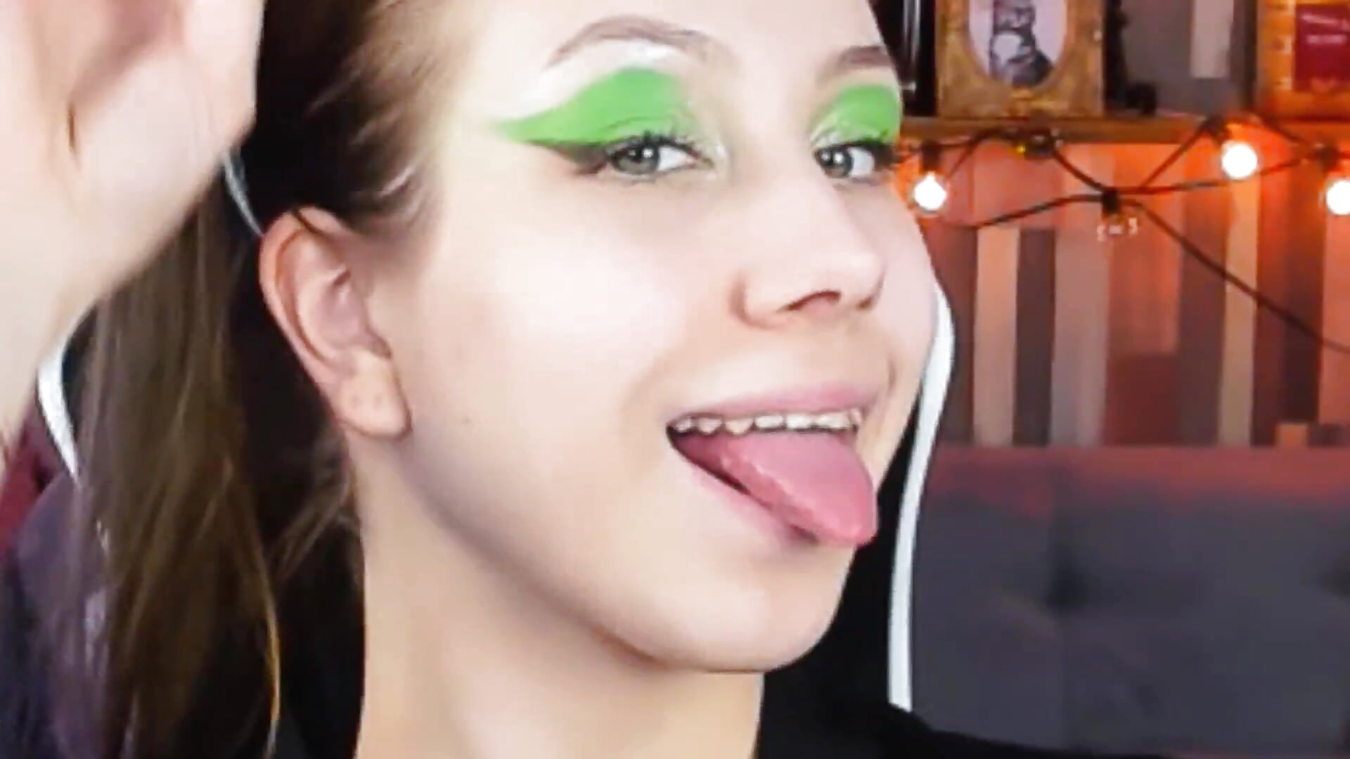 I do something with my tongue