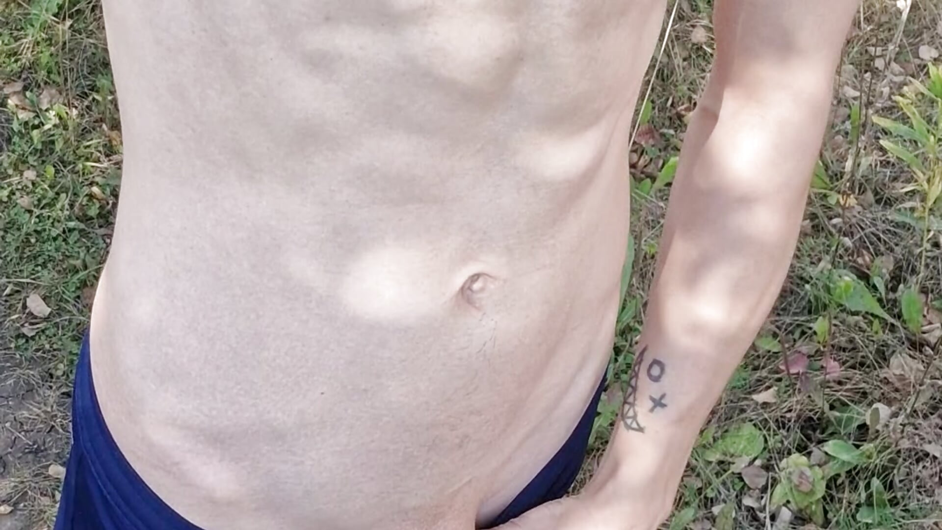 Autumn forest cumshot