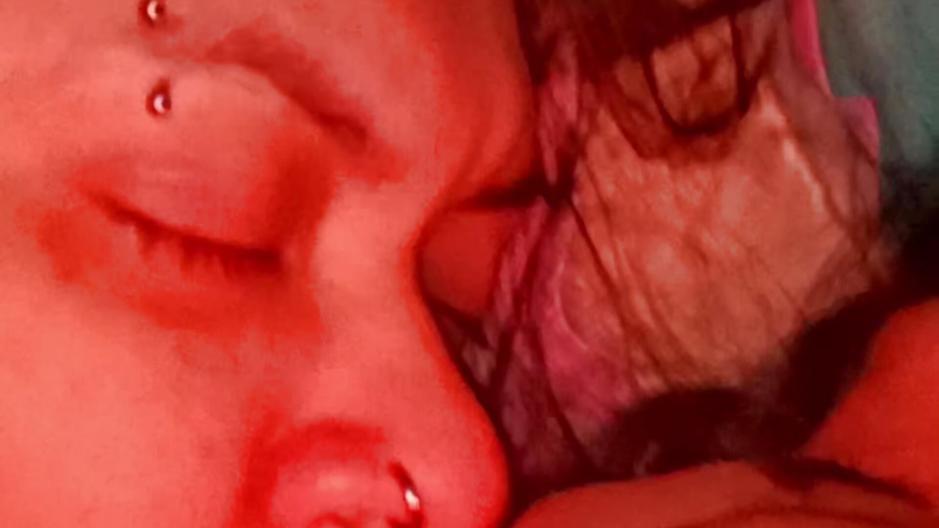 Hot lesbian kiss with tongue👅