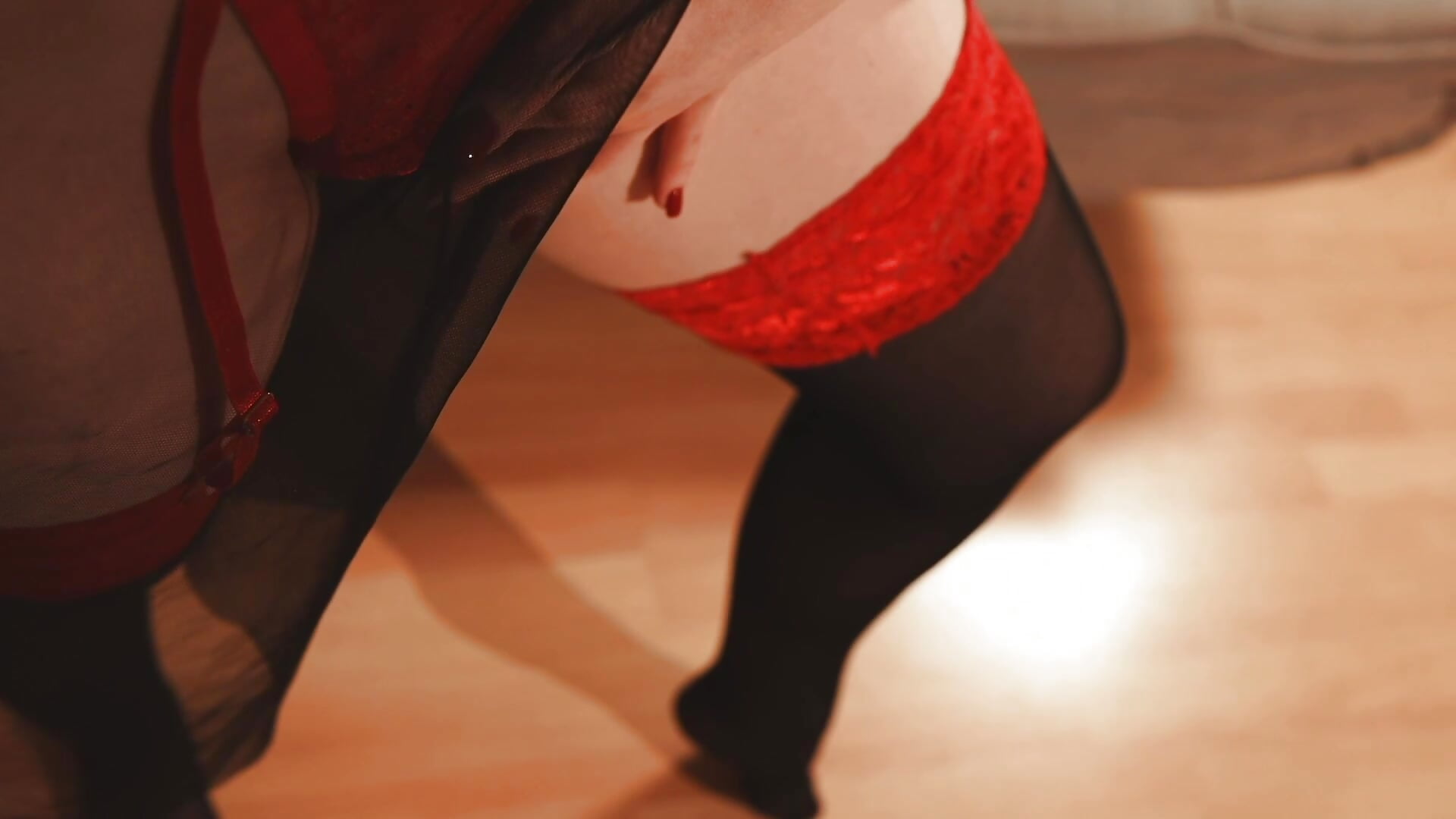 red panties and black stckings - فيديو من steffania- موديل الكام