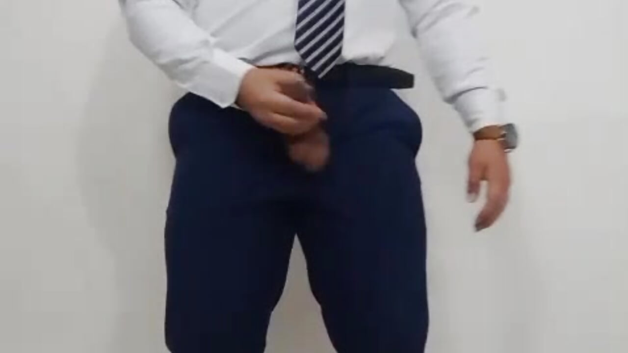 Playing with my cock and ass in a suit - video by KalethBigDick cam model
