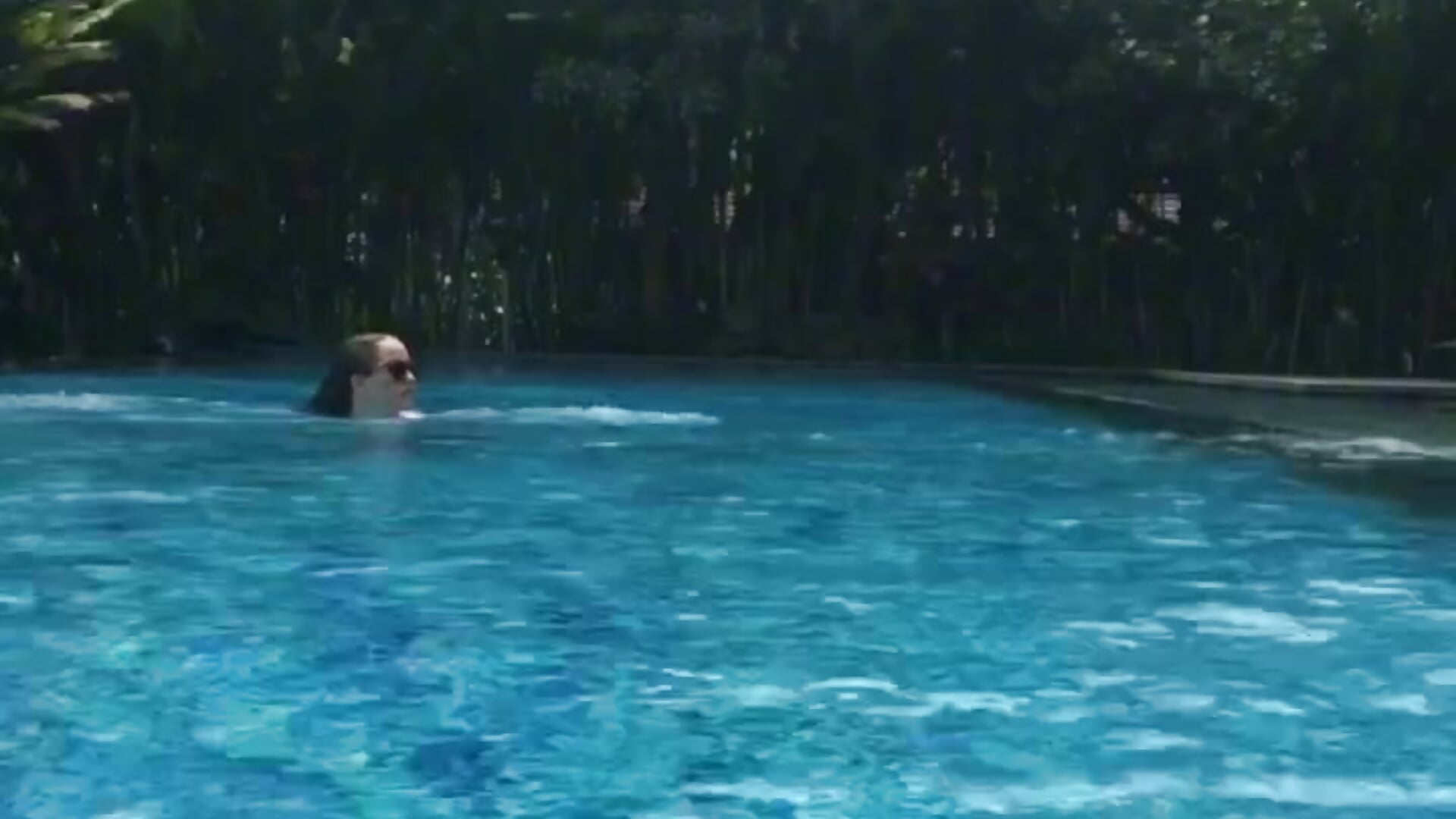 in a swimming pool