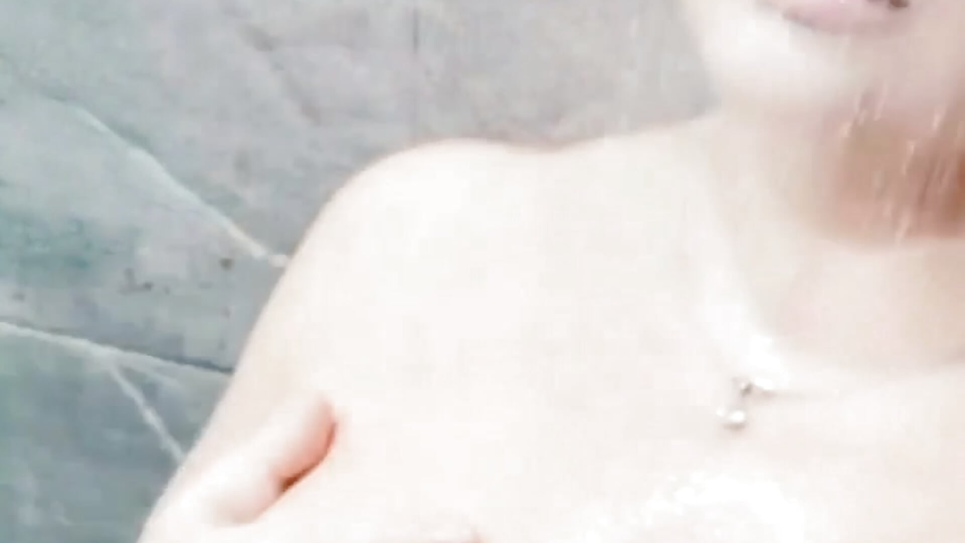In the shower