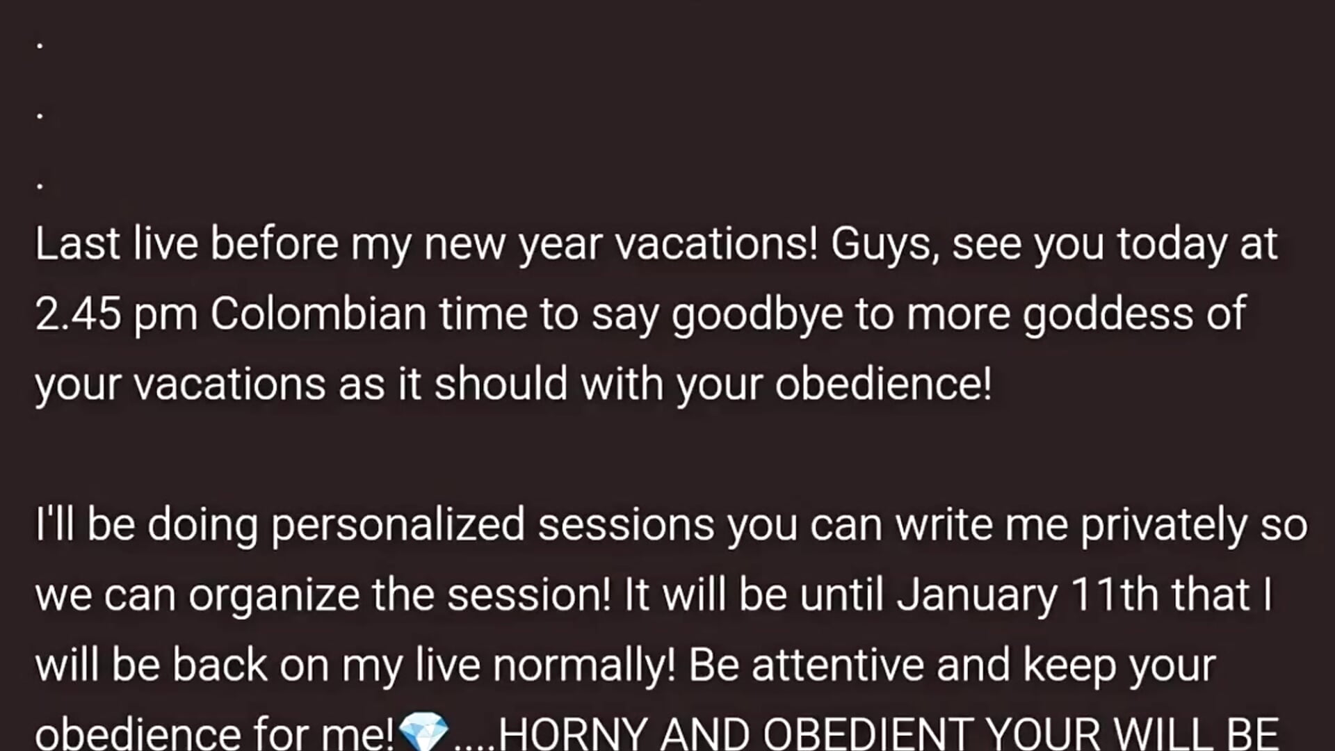 ⚠️IMPORTANT NEWS⚠️ - video by Liilith_goddess_ cam model