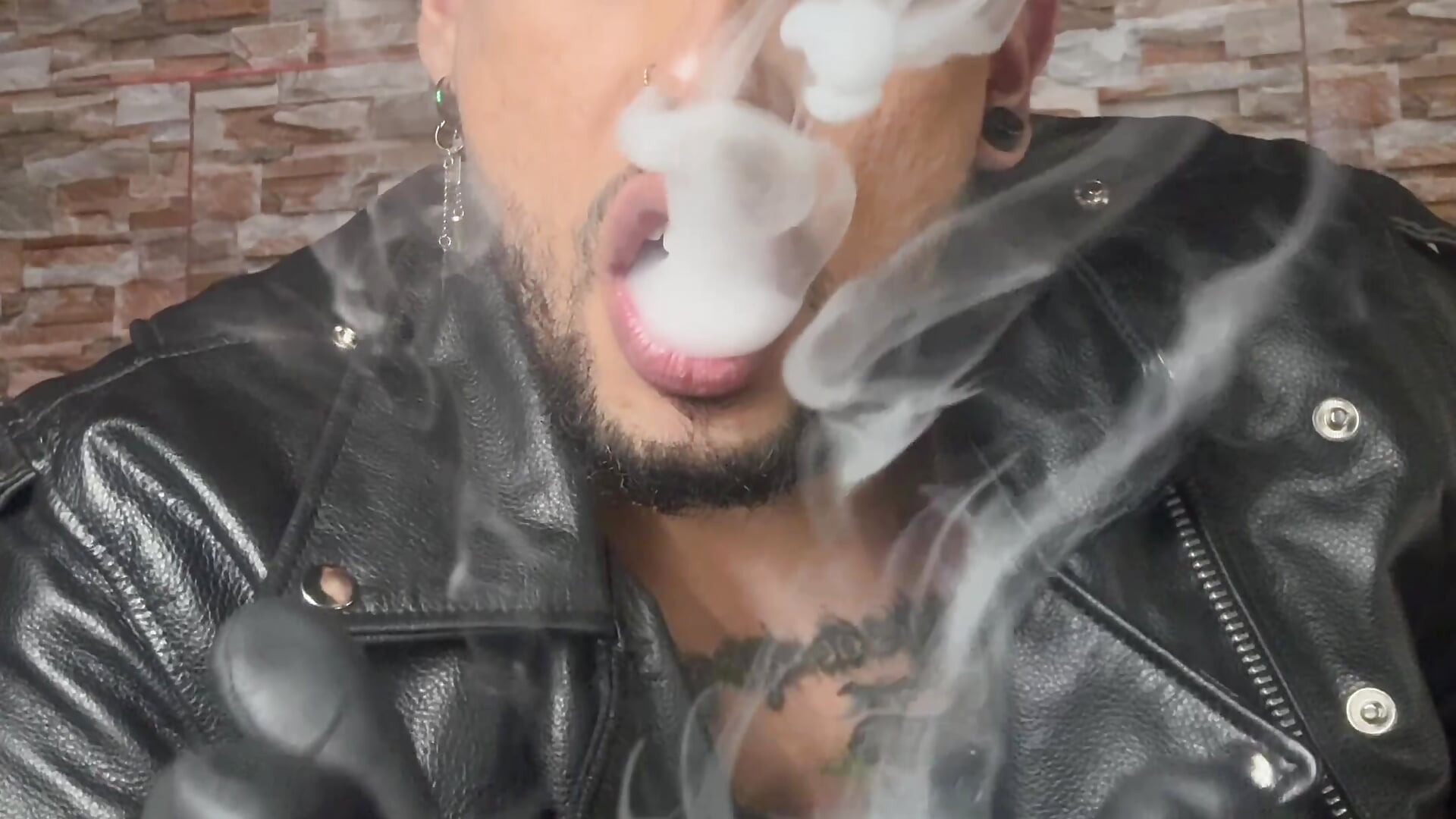 Leather and smoke