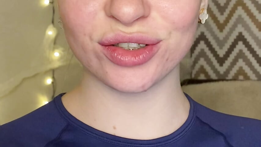 My braces - video by RinaBlondie cam model