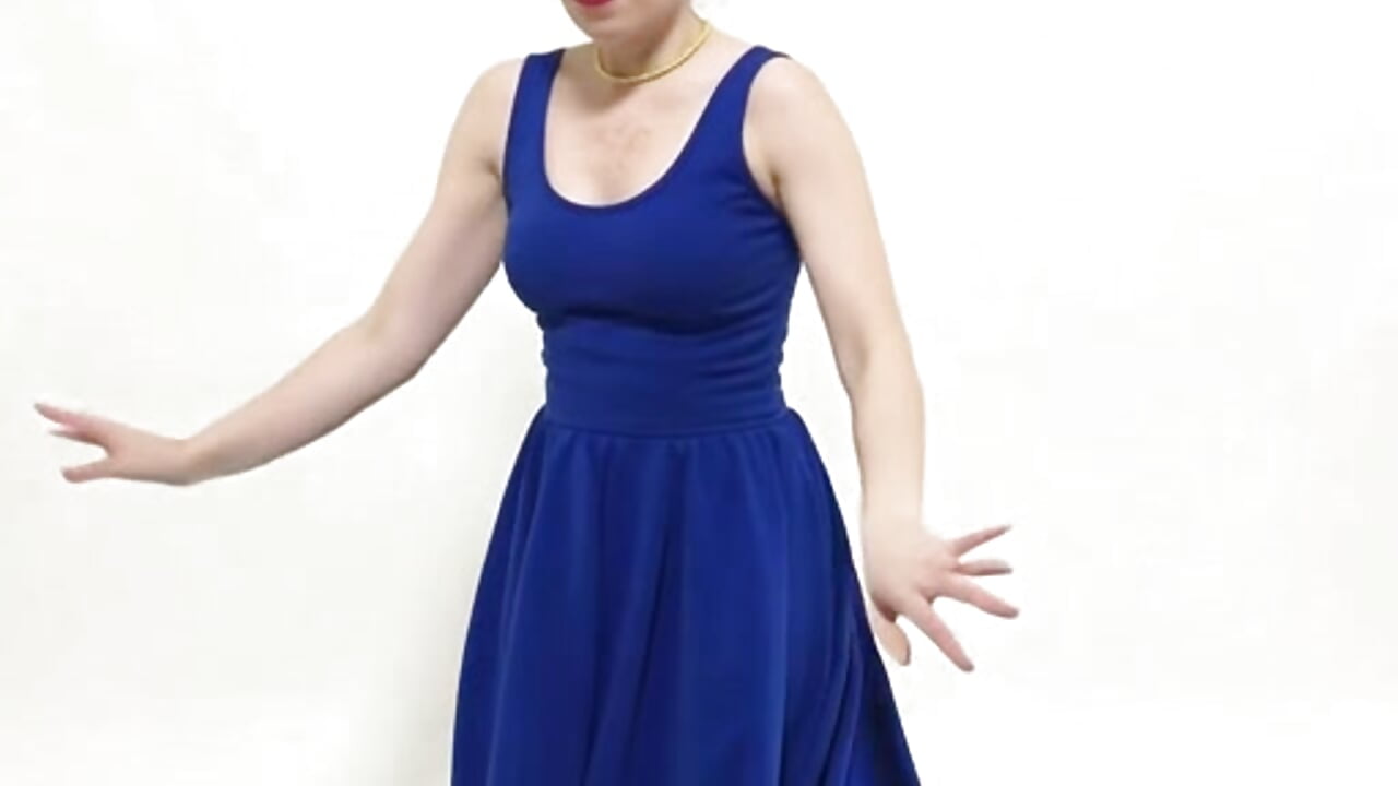 Blue dress - video by Sletjeray@xh cam model