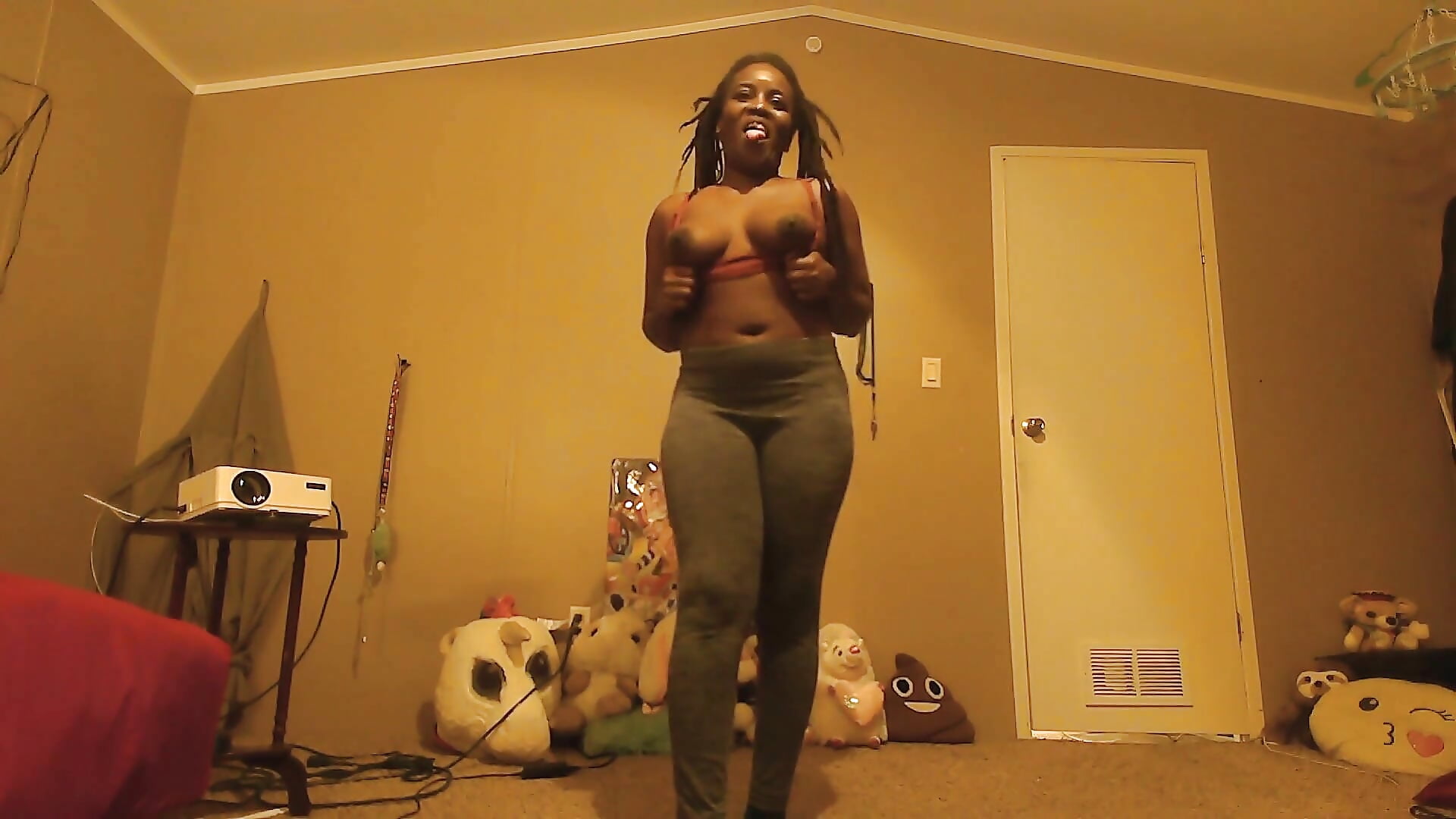 Sweet-Little-White-Boy-Pt-2 race Play tease ass and tiddys sweet version - video by EbonyFetishQueen cam model