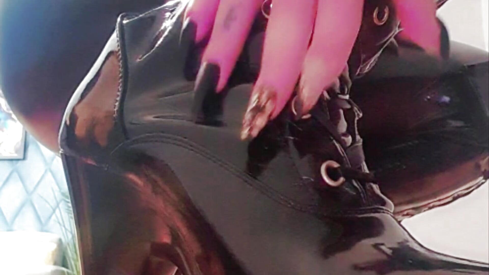 Latex boots - video by IzabelllNoir cam model