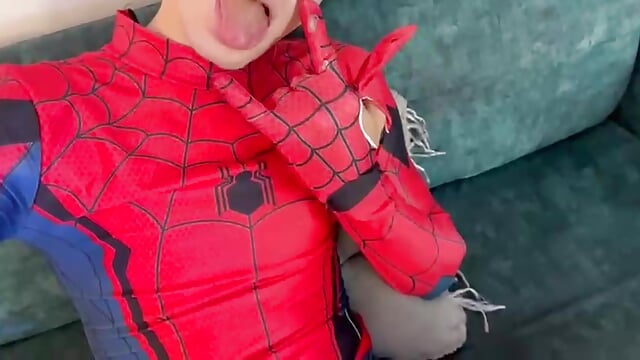 Under my Spider-Man suit, there's someone who wants to say hello.😈