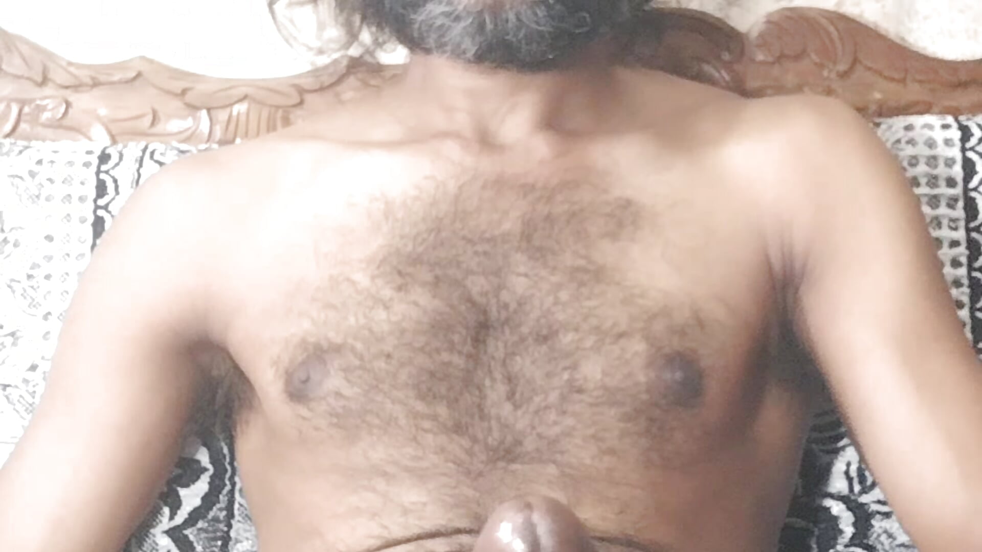 Full nude masturbating hard cock in my hand watch me