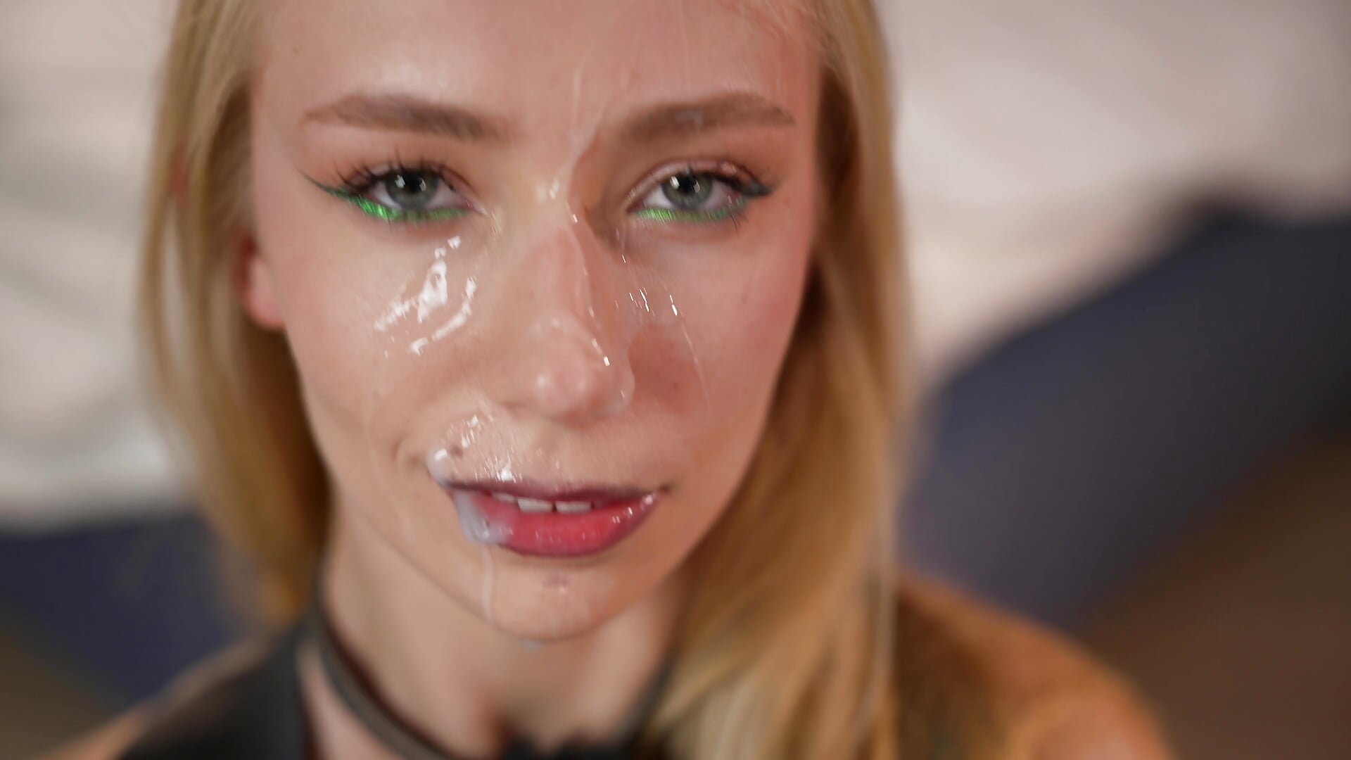 Cum in mouth, all the way down my throat.face completely covered in sperm