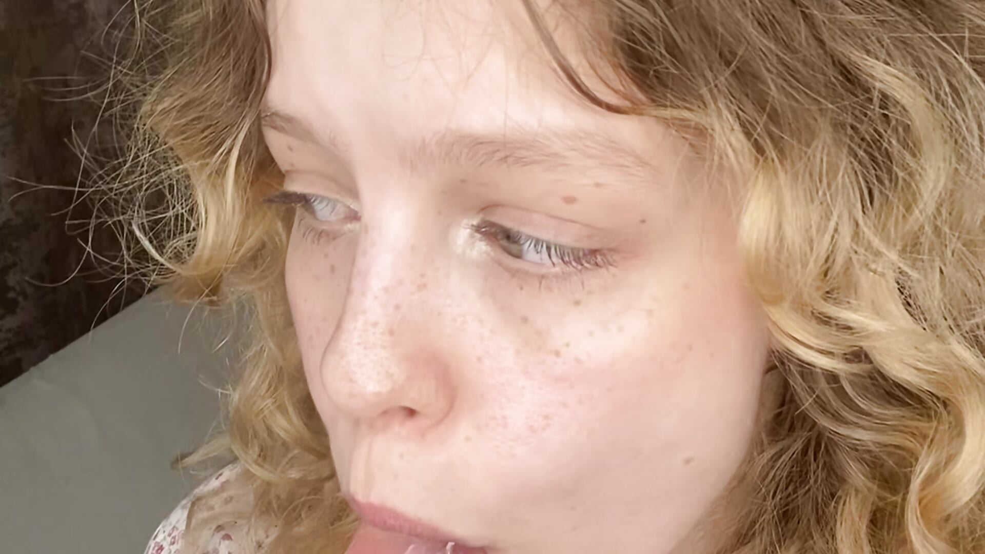 Blowjob with saliva on face + ahegao (POV)