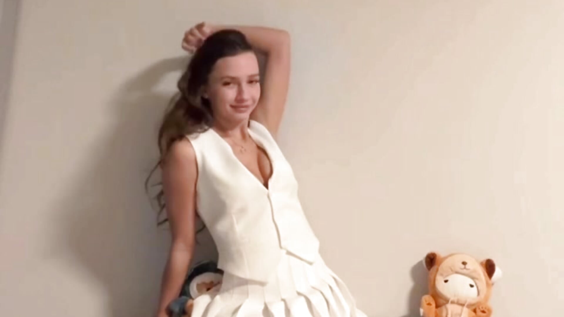 Skirt sexy tease