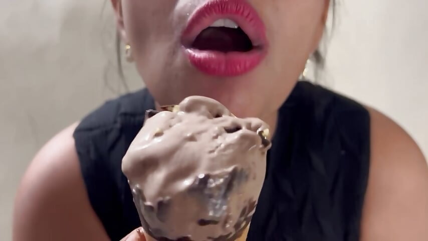 Ice cream sucking