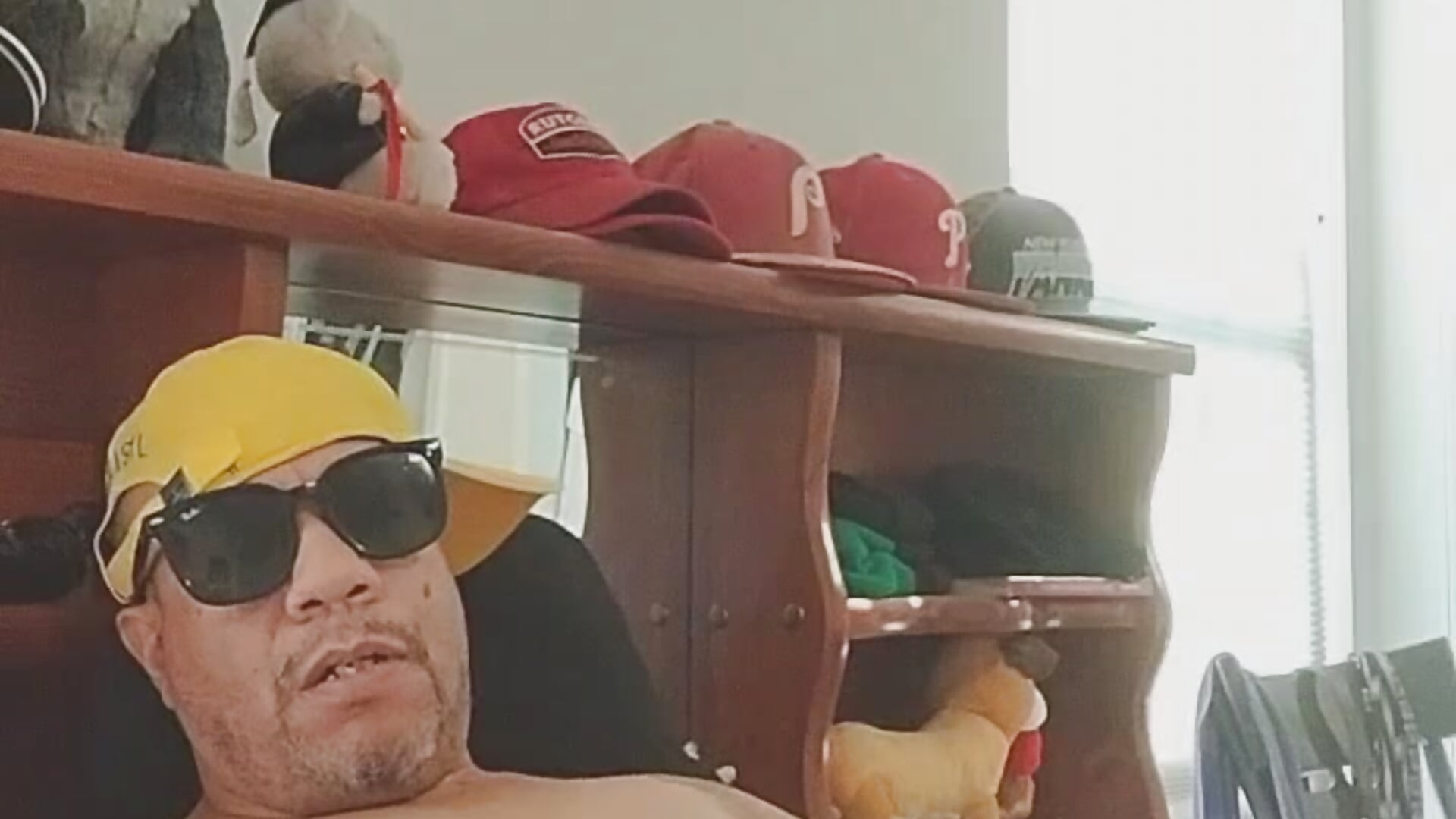Daddy shooting a cum load on stomach pt.2