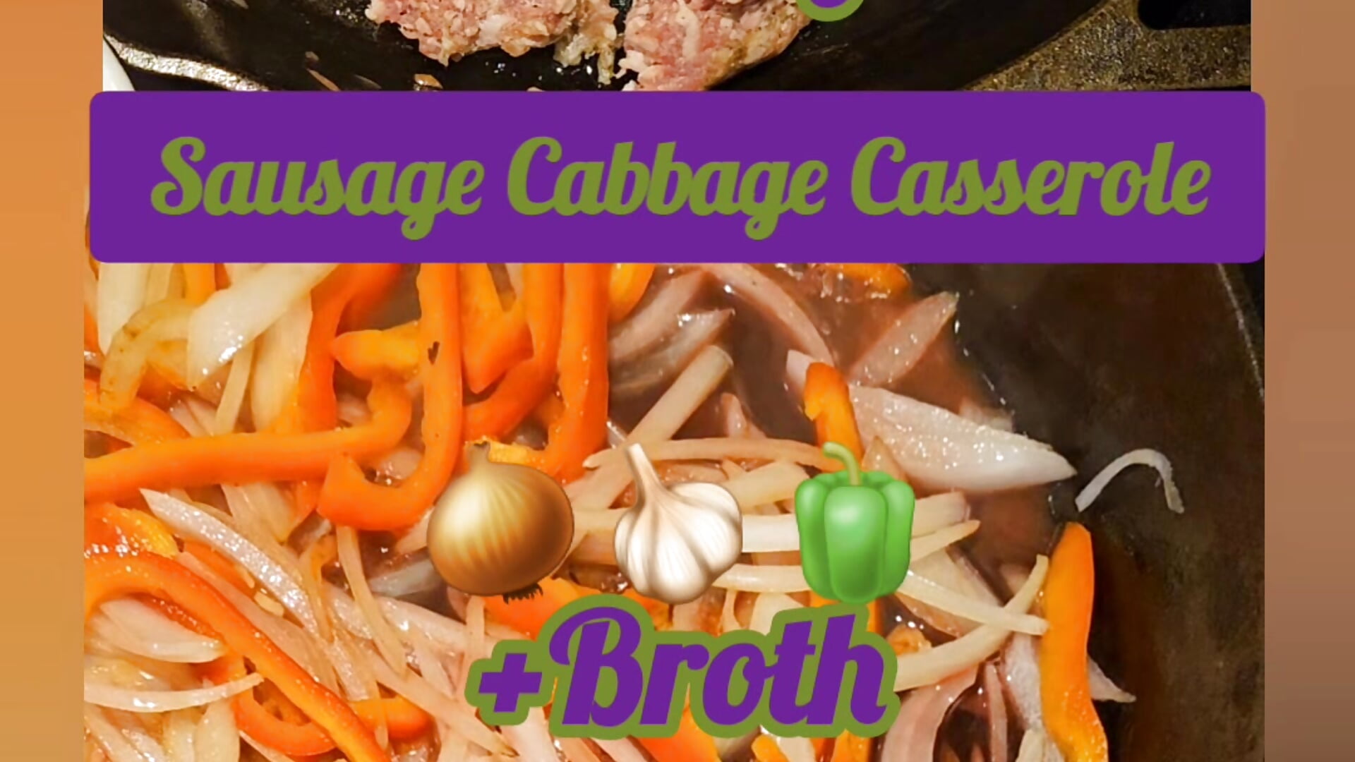 Sausage Cabbage Casserole ASMR [facing food no view of me] - video by littlelustlamb cam model