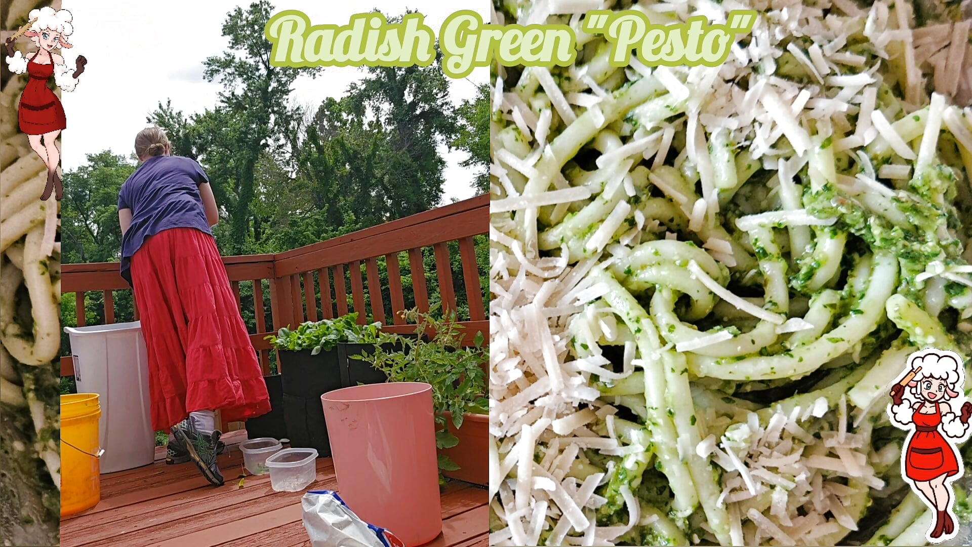 Radish Green Pesto clothed, free in messages