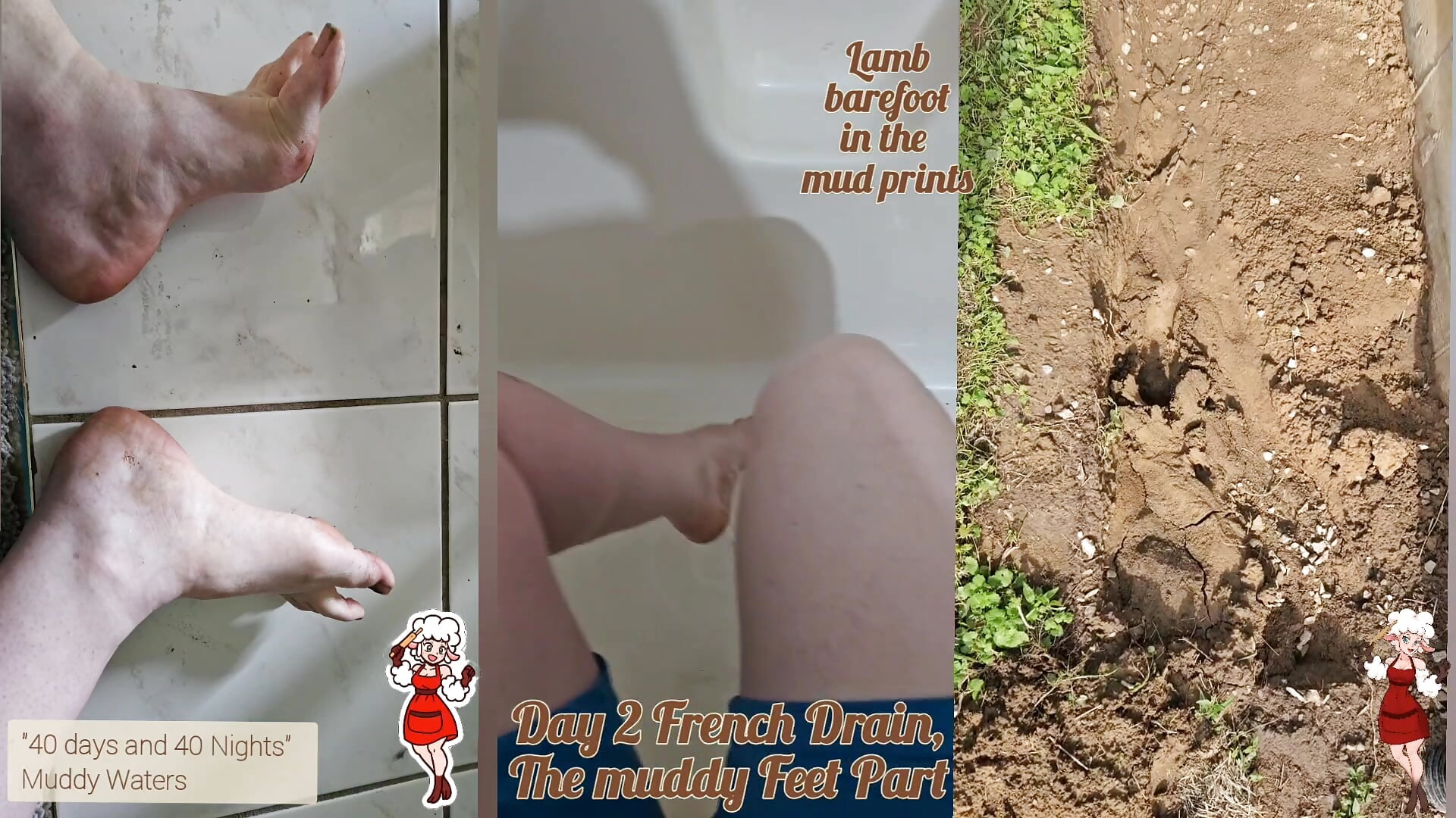 Muddy Feet: French Drain day 2