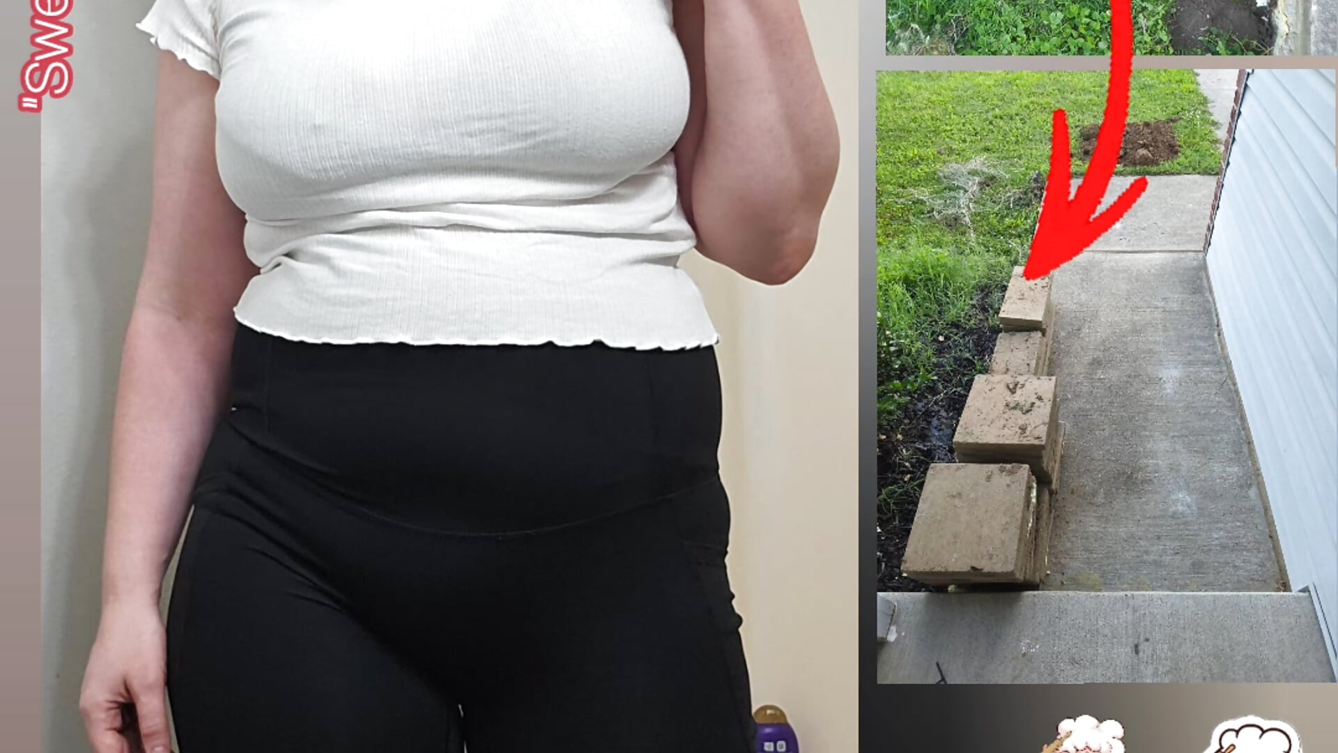 Day 0 French Drain, but it's mostly the sweaty stripping after