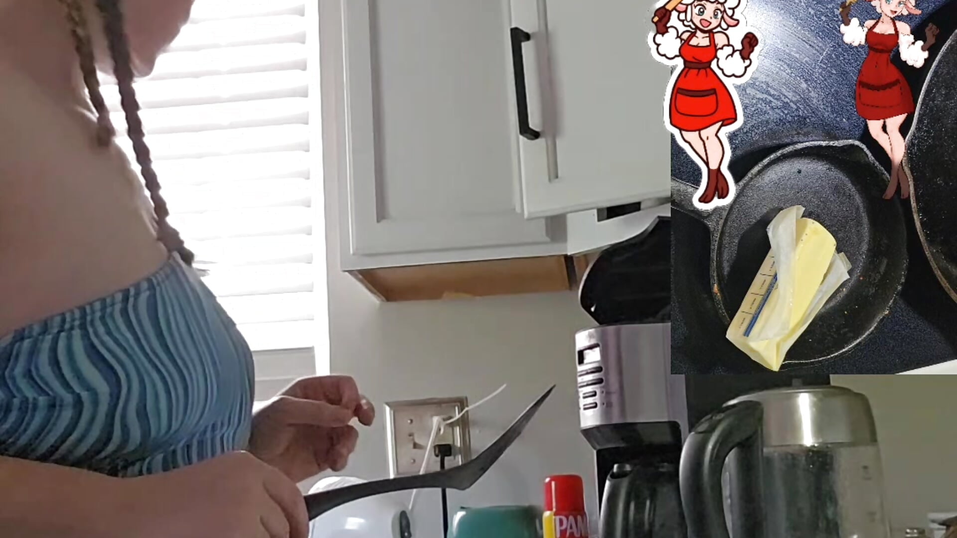 Swedish Pancakes Again.  Swimsuit.  Booby shot