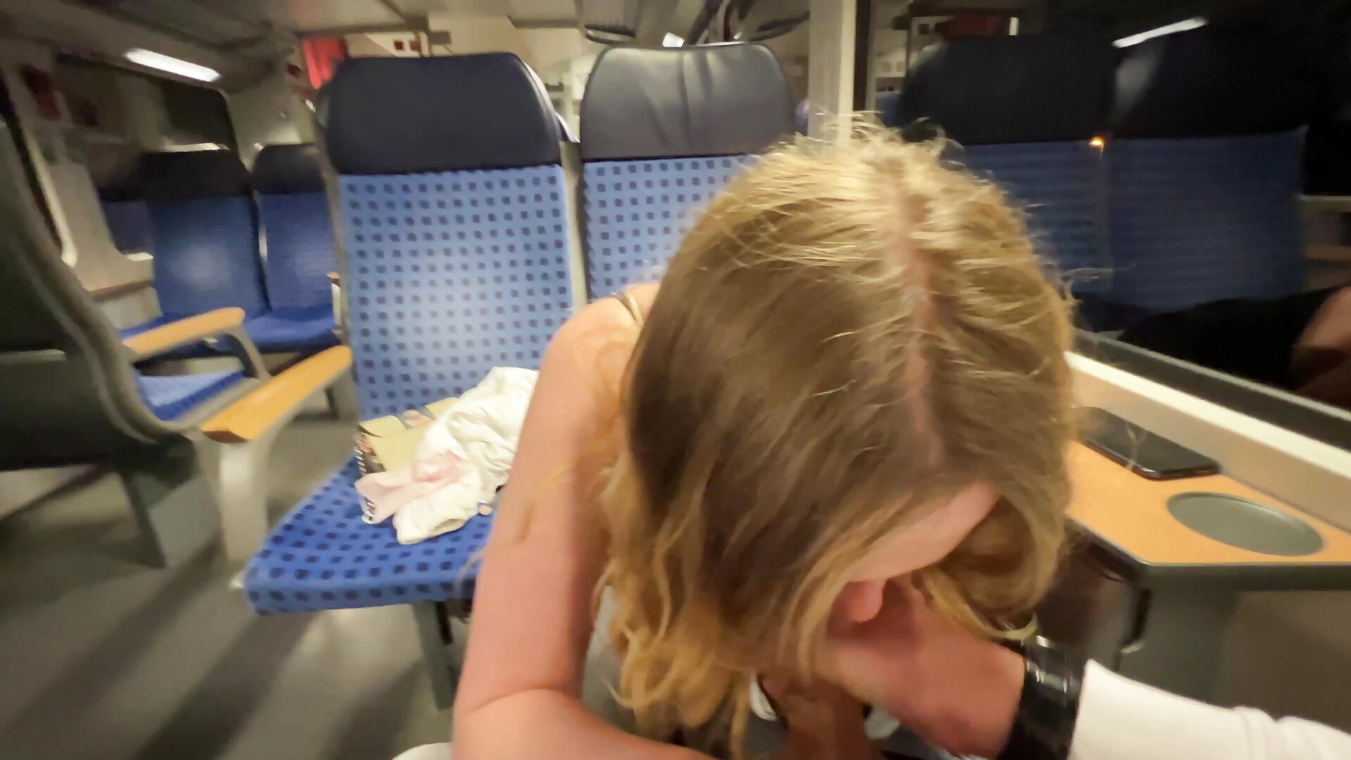 Cum in mouth inside a train - Video von NickyGold_Official Cam-Model