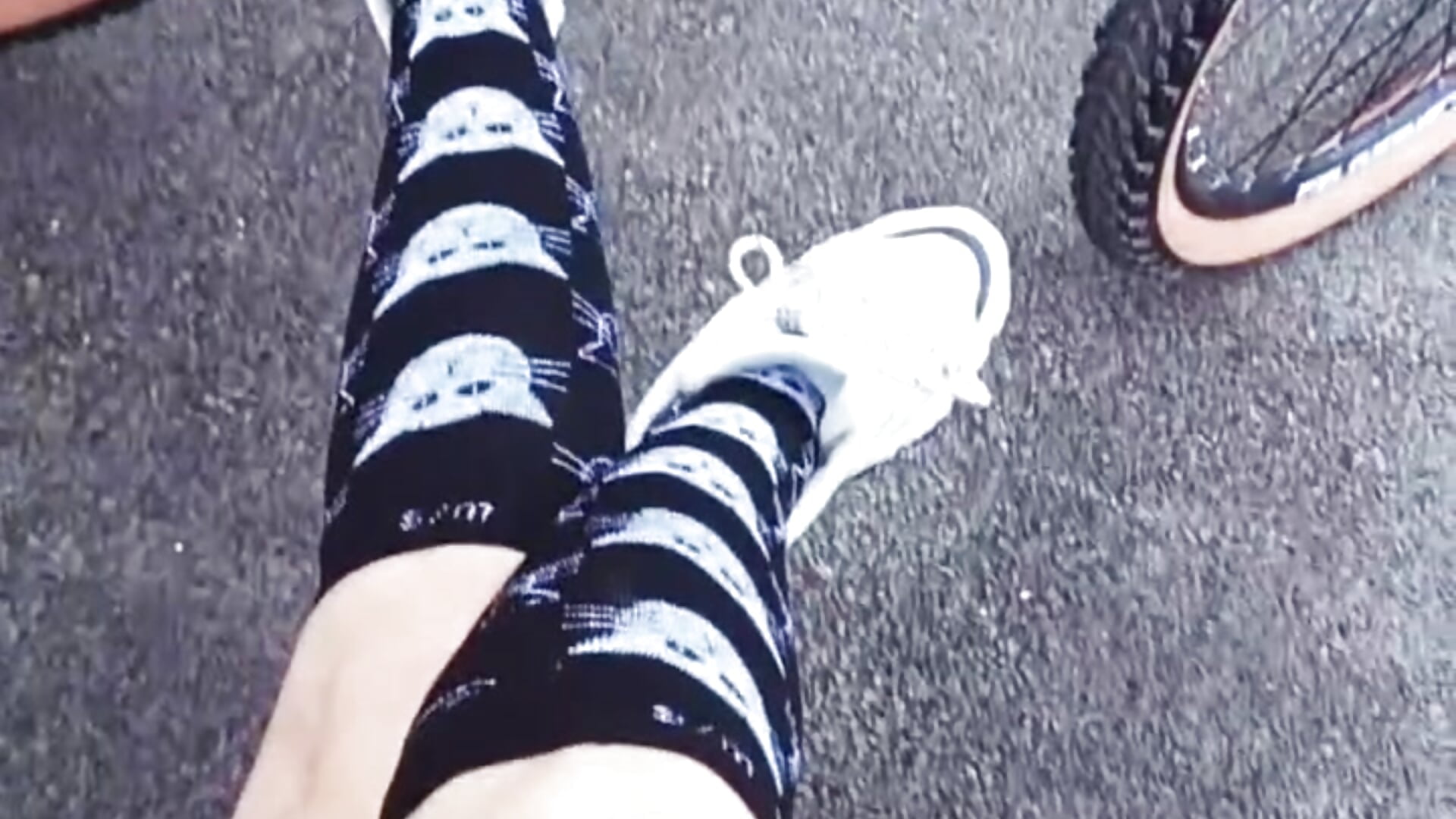 Do you like my knee socks but my legs?😻👣 - video by leillaMurrayy cam model