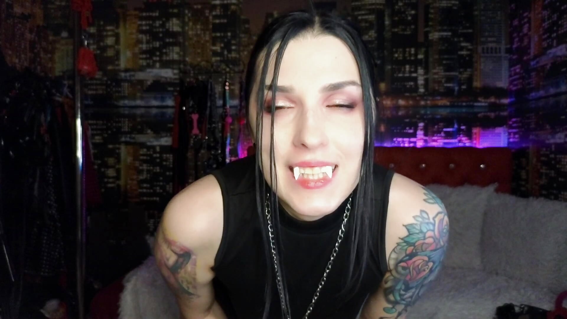 Mommy is vampire she comes for you #POV #Dildo Fucking #Vampire #Creampie #Mommy Roleplay