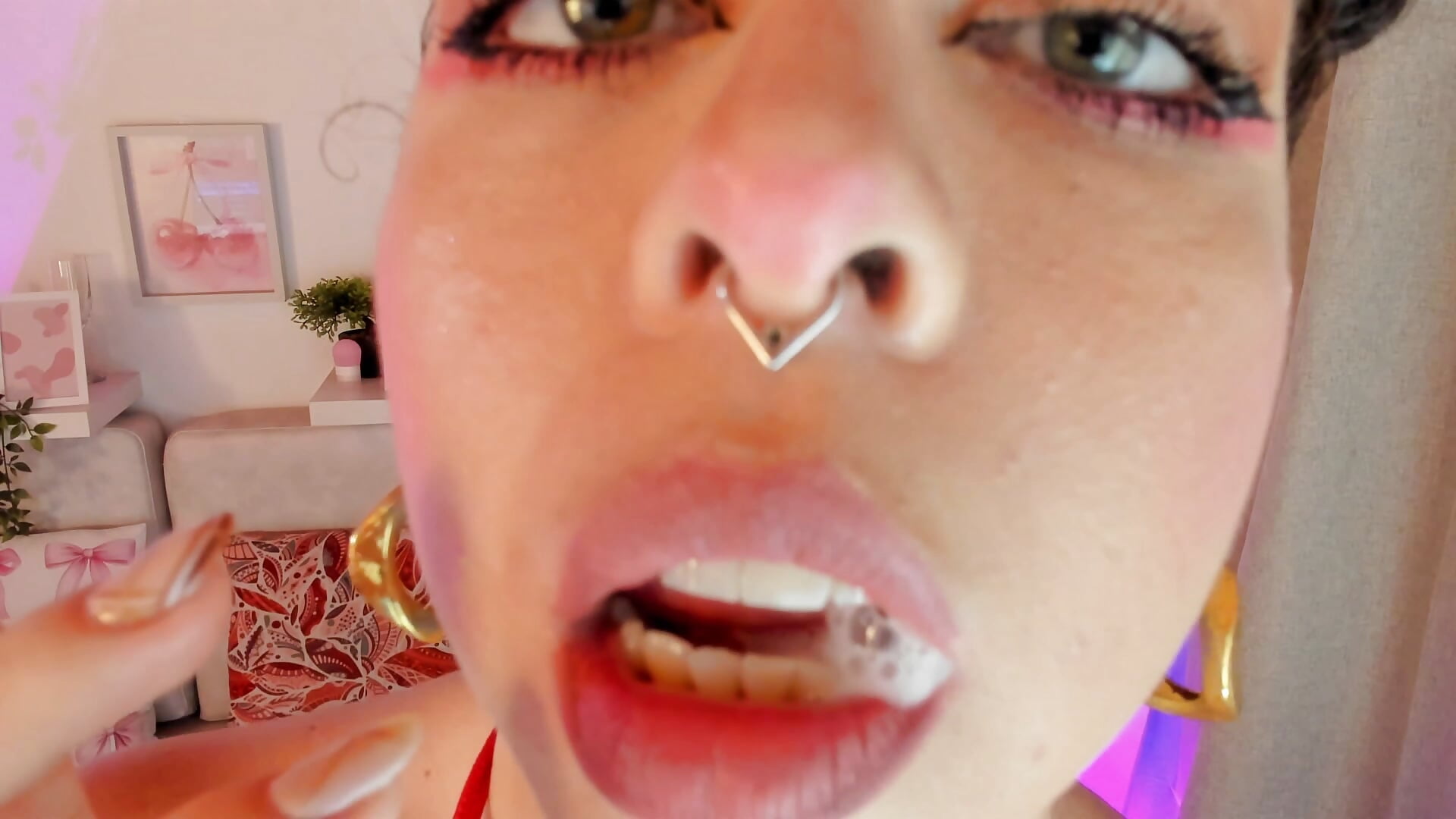 An accessory for your sweet naughty girl, very wet with saliva