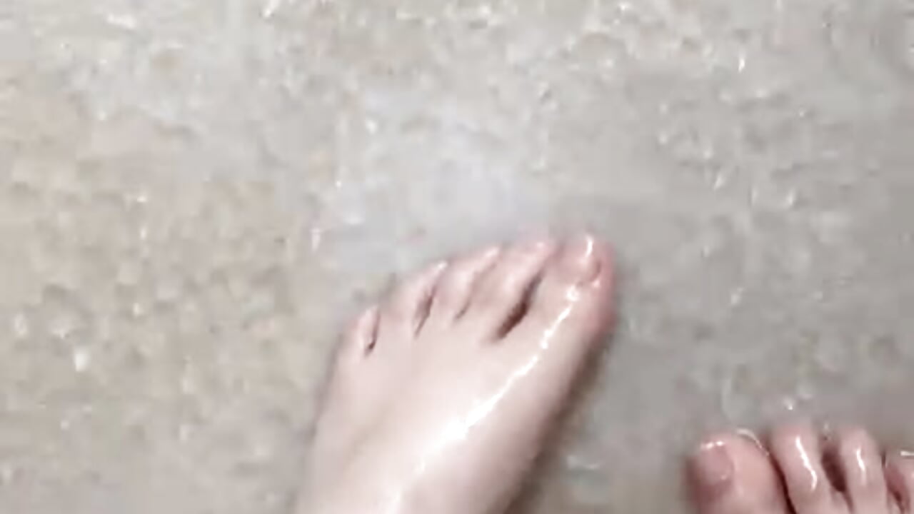 my feet in the shower 😈