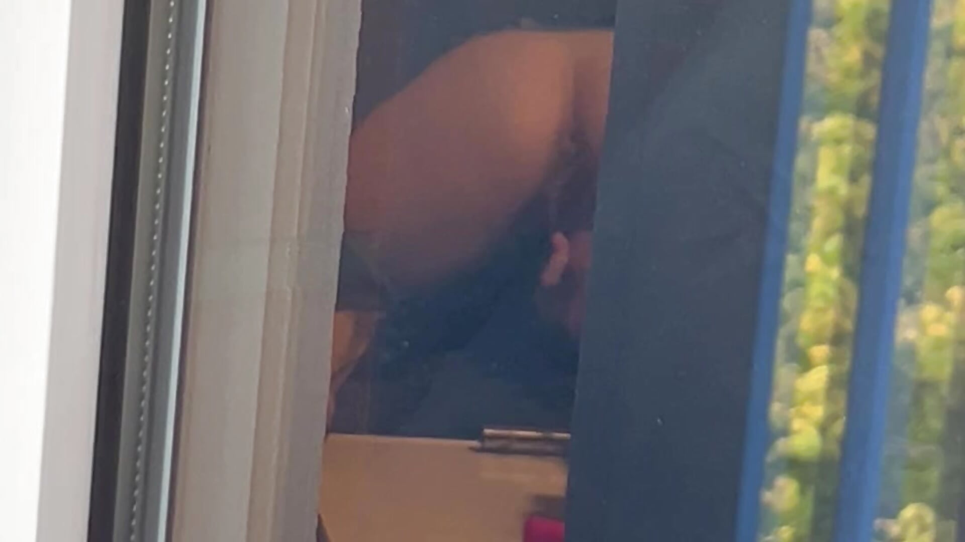 Heimlich von der Terasse gefilmt worden - video by CathySol cam model