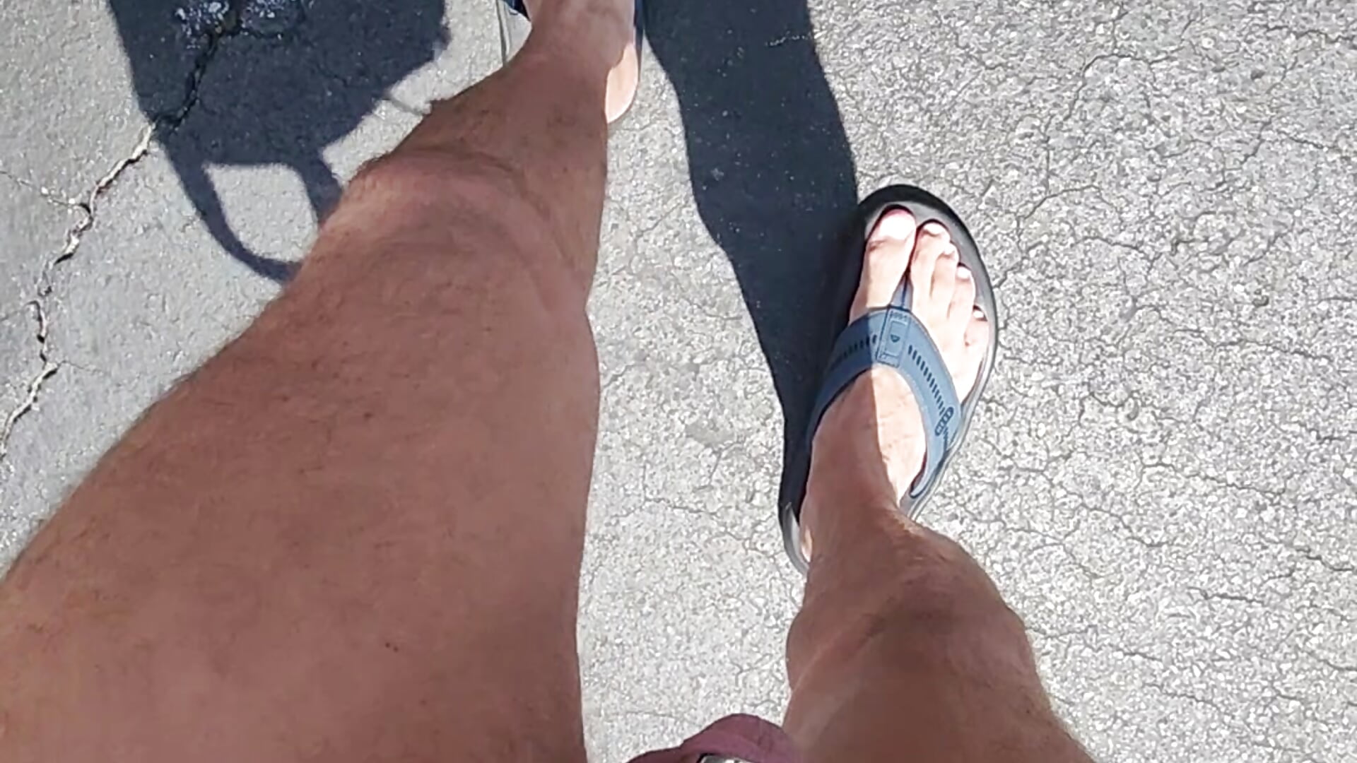 Naked walk in parking lot with soft cock!