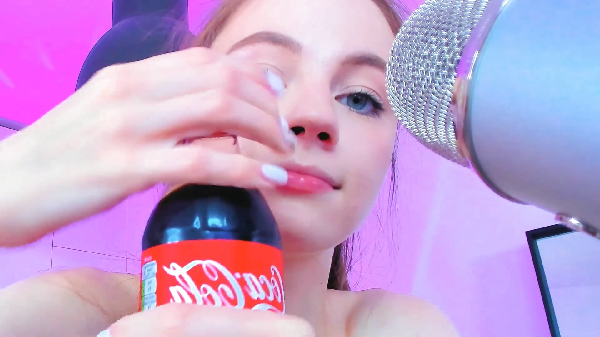 ASMR chips coke and puc-puc candy - video by Alyssa_Smitt cam model