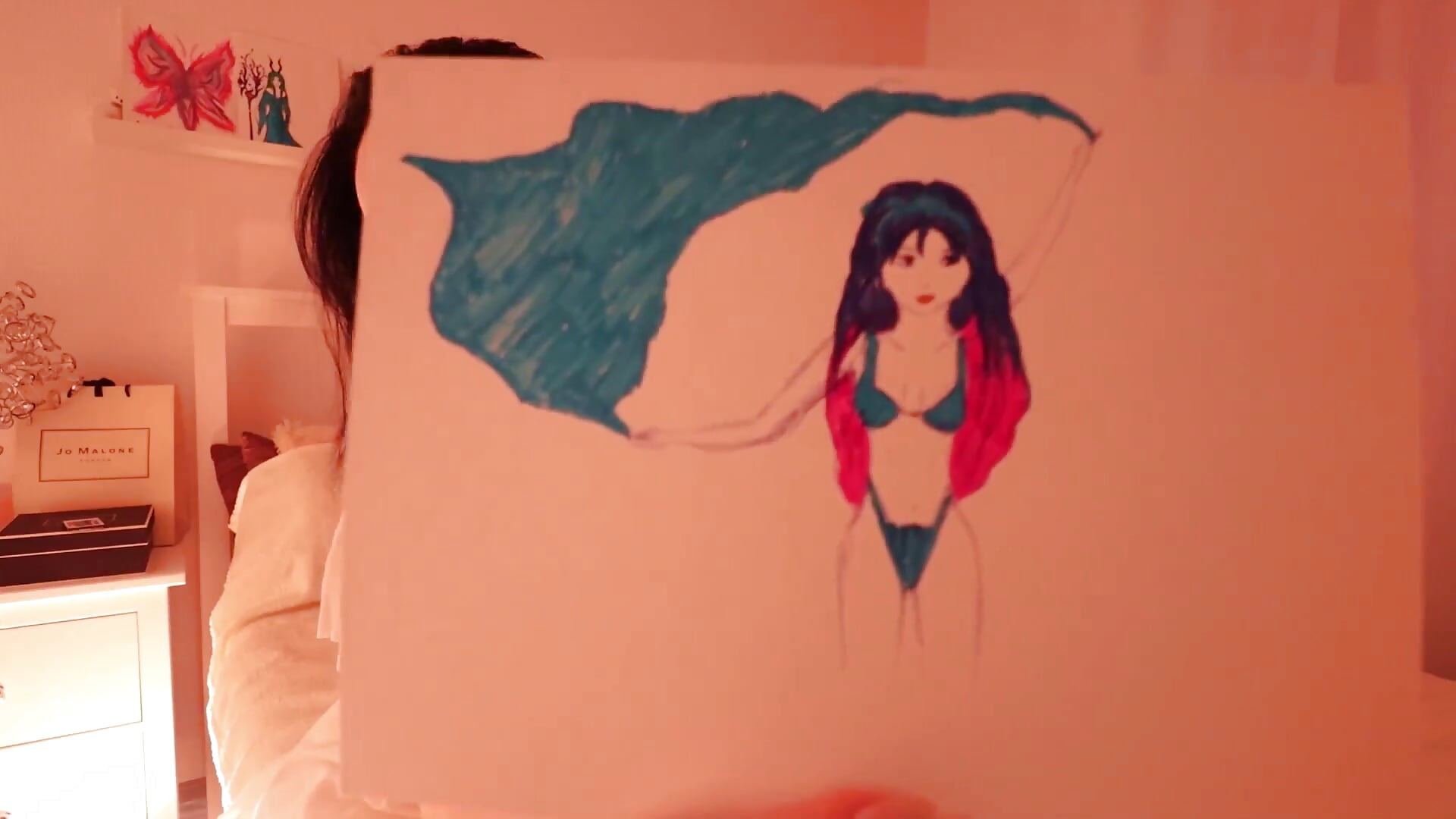 Drawing - video by Mermaid_Melody cam model