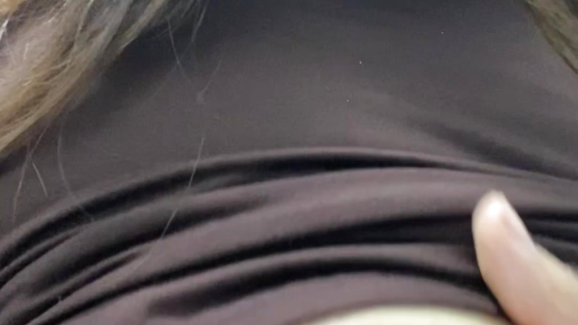 Playing with my tits and fingering my hairy pussy in public toilet!!