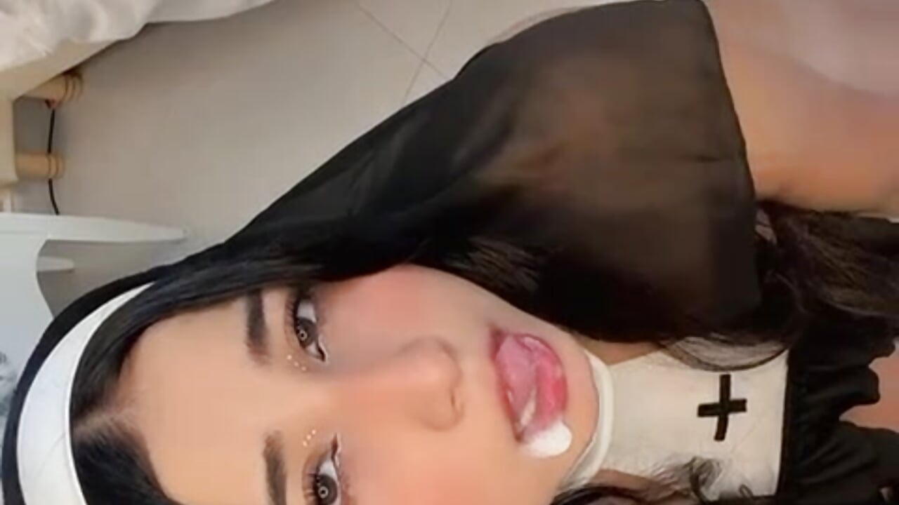 Cum in my mouth - video by Miliaangeles cam model