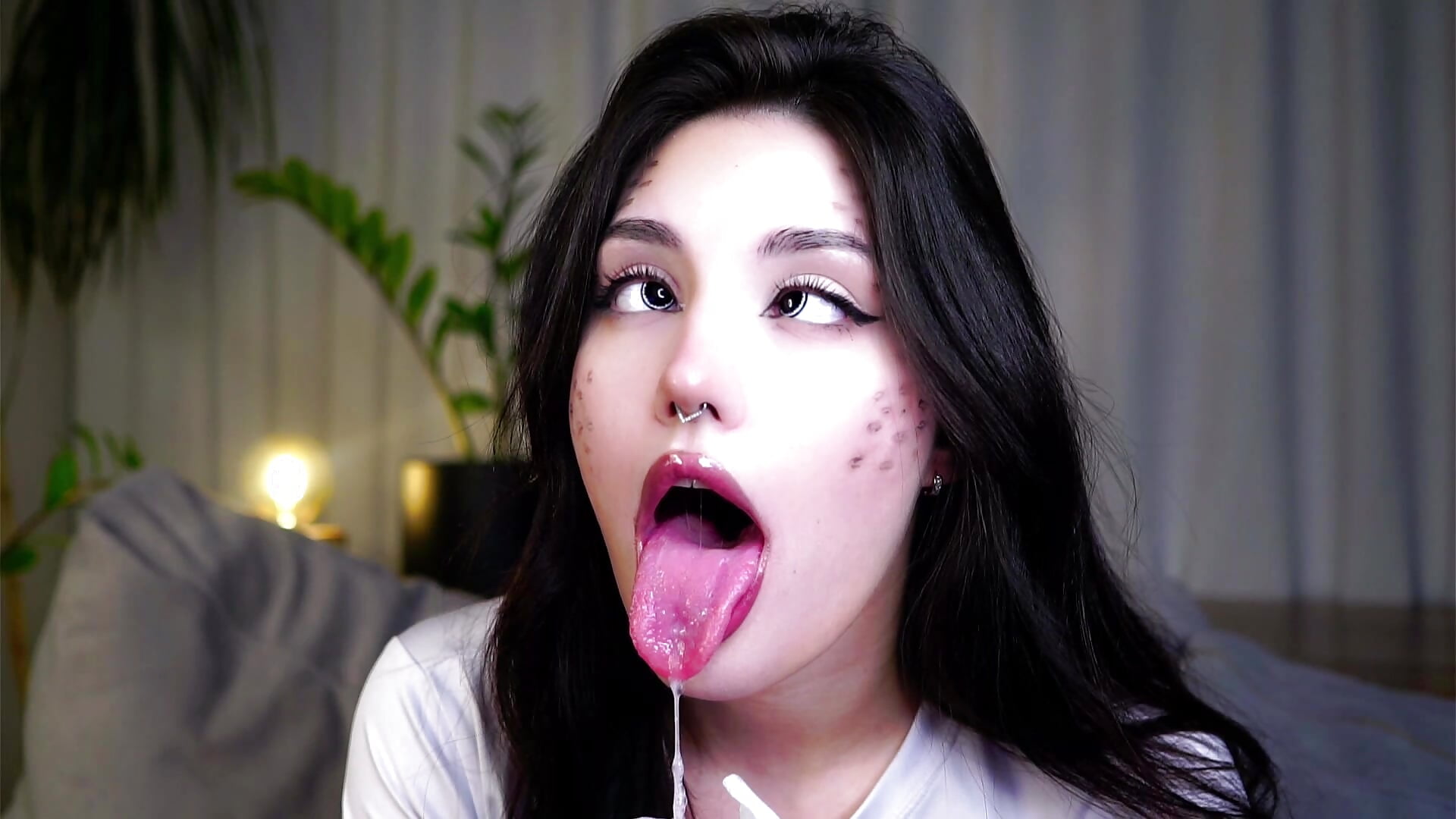 Ahegao with saliva :3