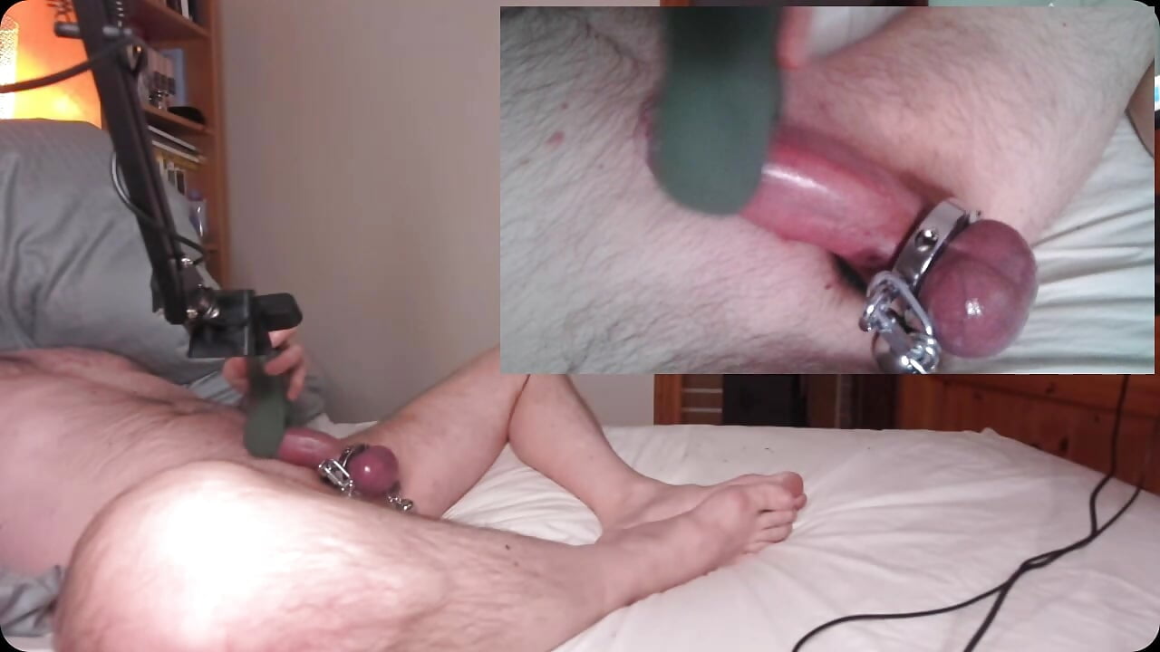 Maturbating with heavy load on balls - video by Strapped_cock cam model