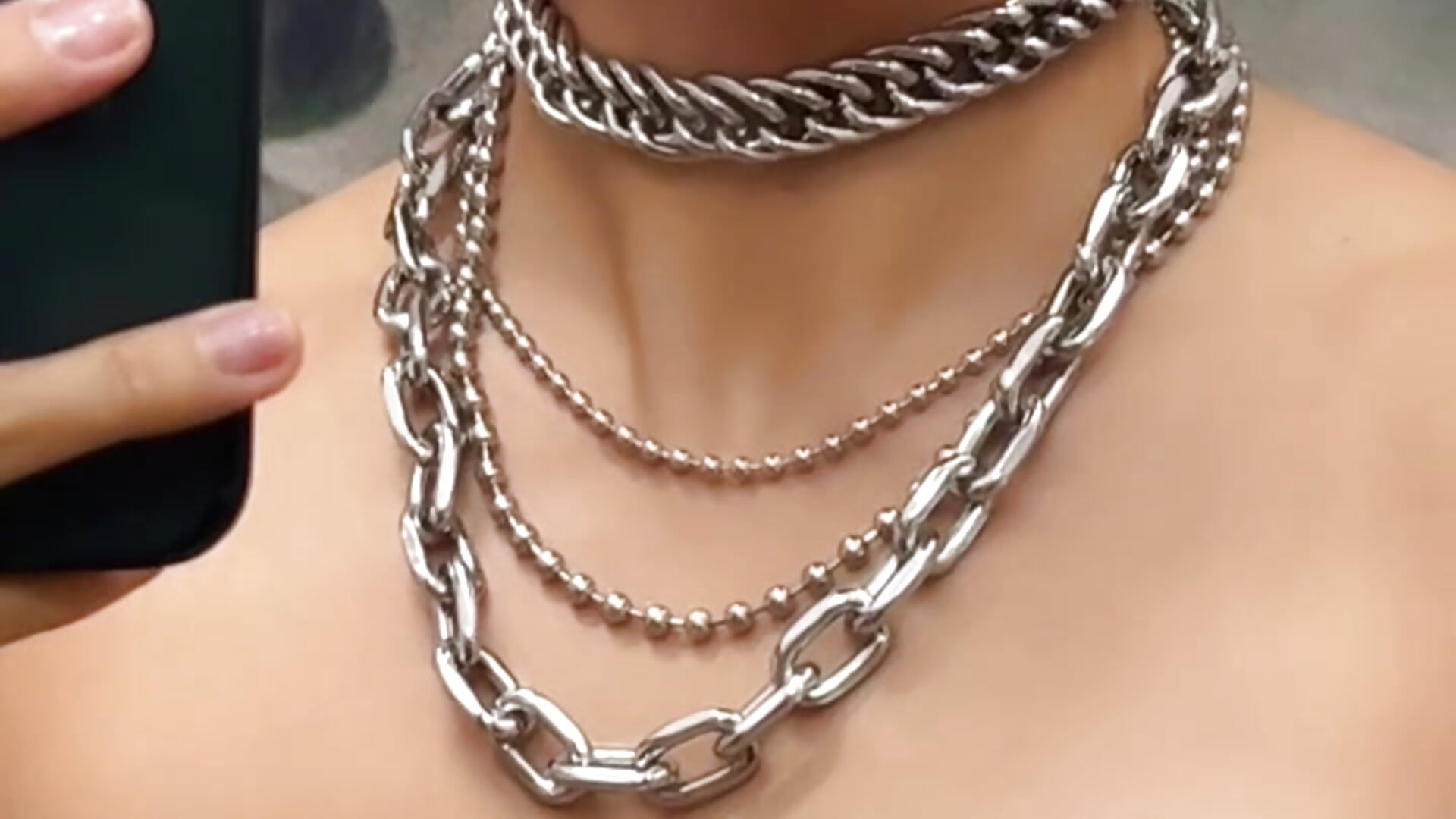 Nothing but jewelry 😏