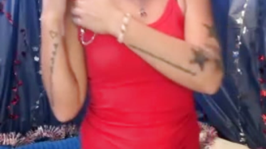 4th of July/strip tease firework - video by Cherrypoppns cam model