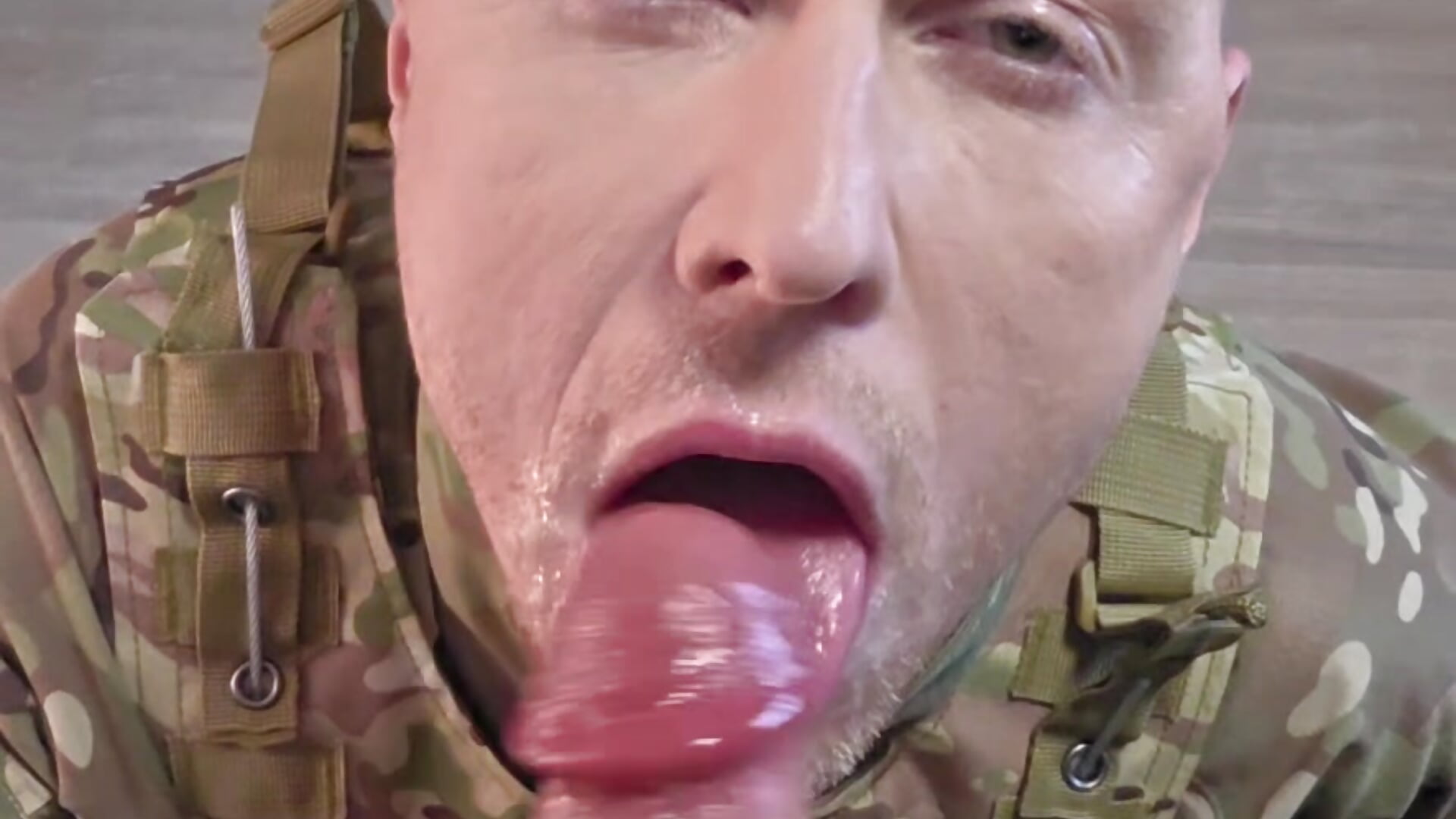 Recruit trains his holes