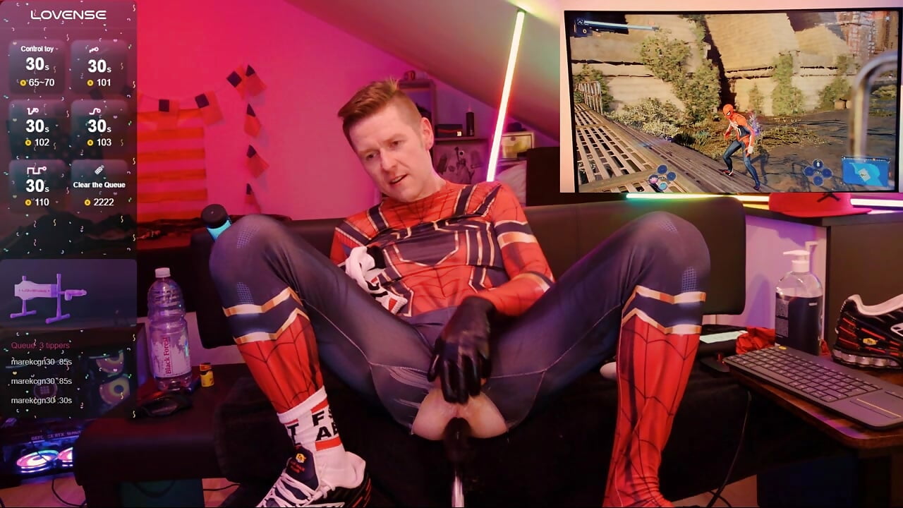 P4 Lets Play and Fuck Spiderman - vídeo de Romanheart modelo de câmara