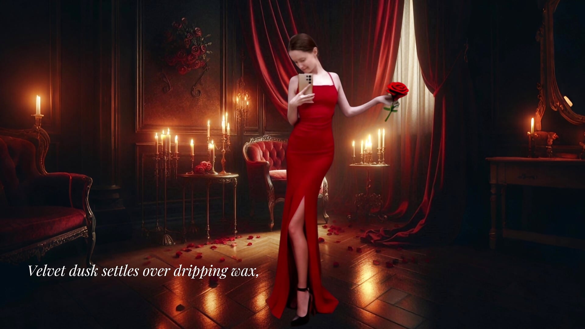 The Room She Walks - video by Your_Librarian cam model